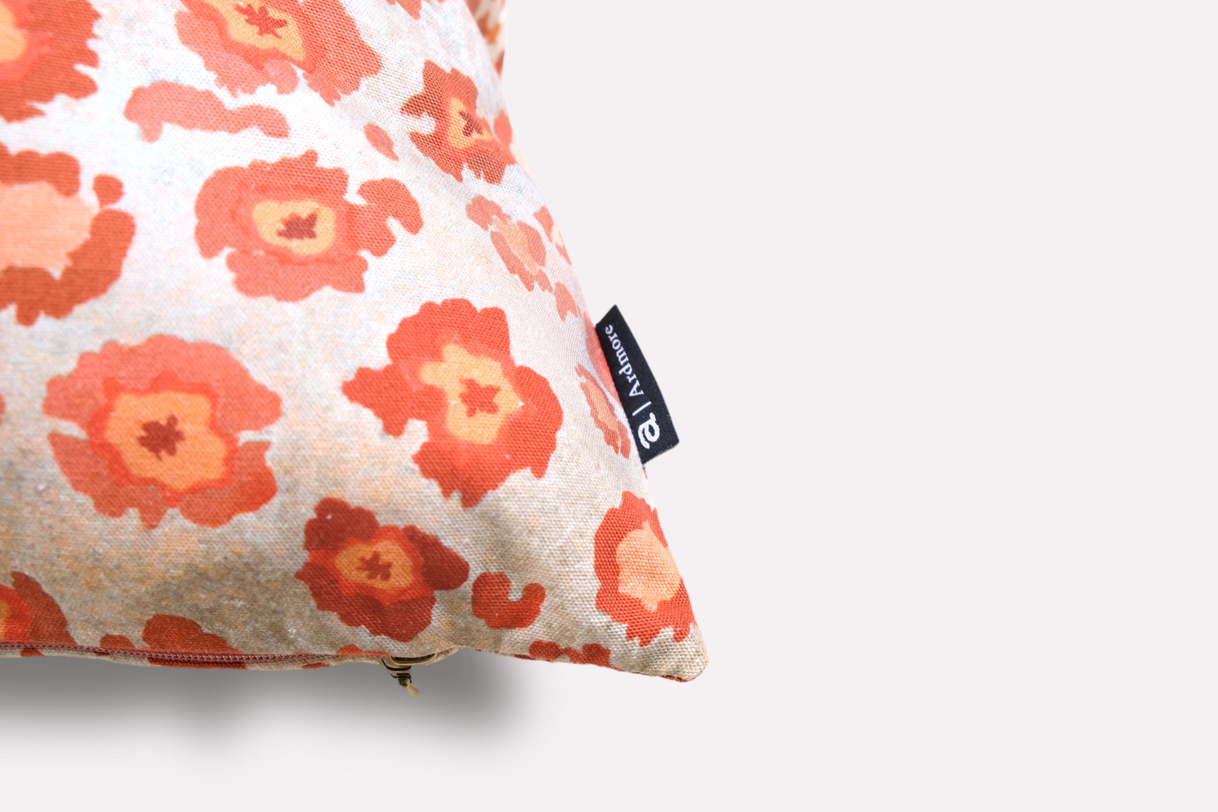Safari Spot Pillow - Cotton - Coral
