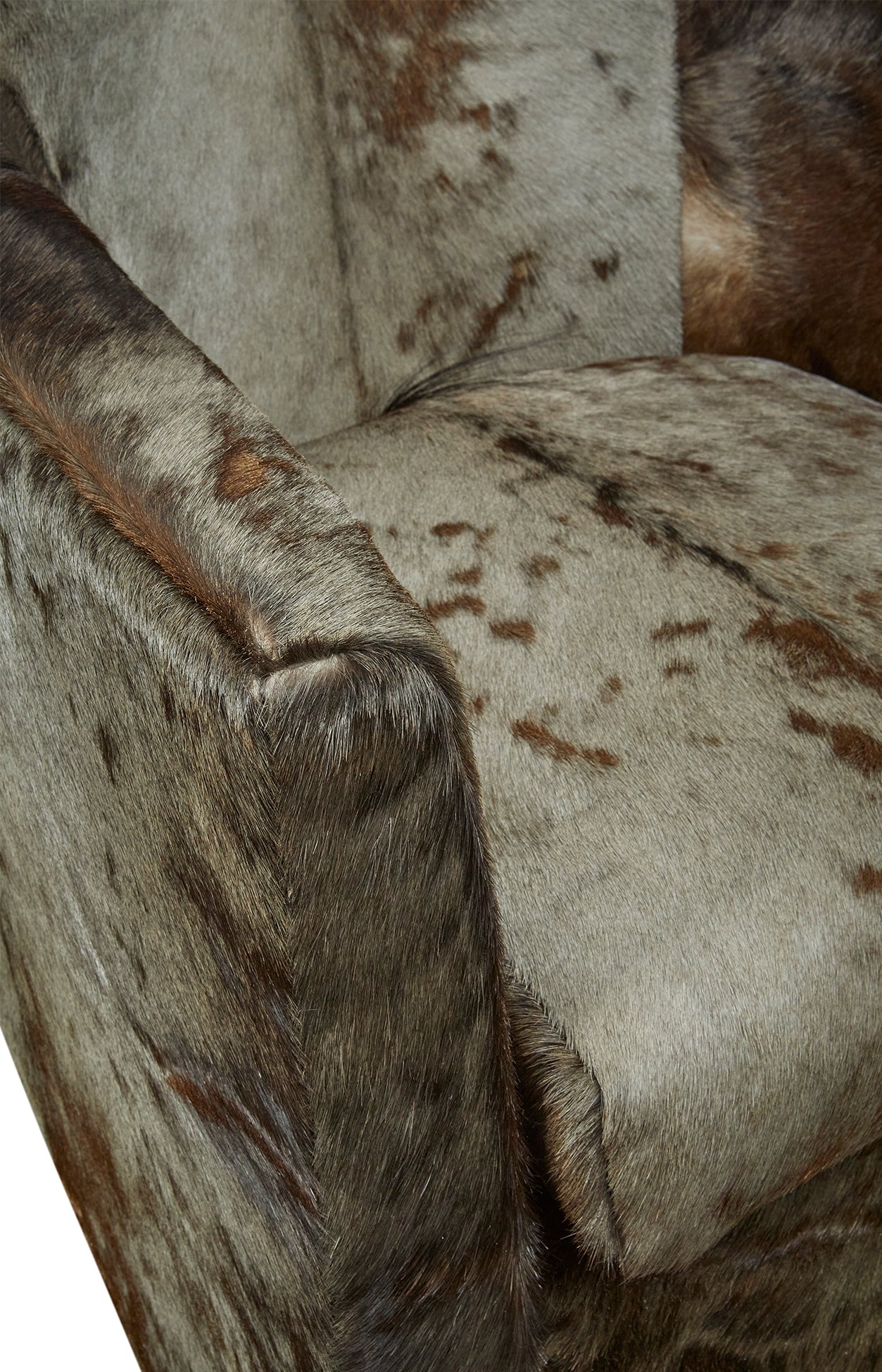 Wildebeest Hide Swivel Chair