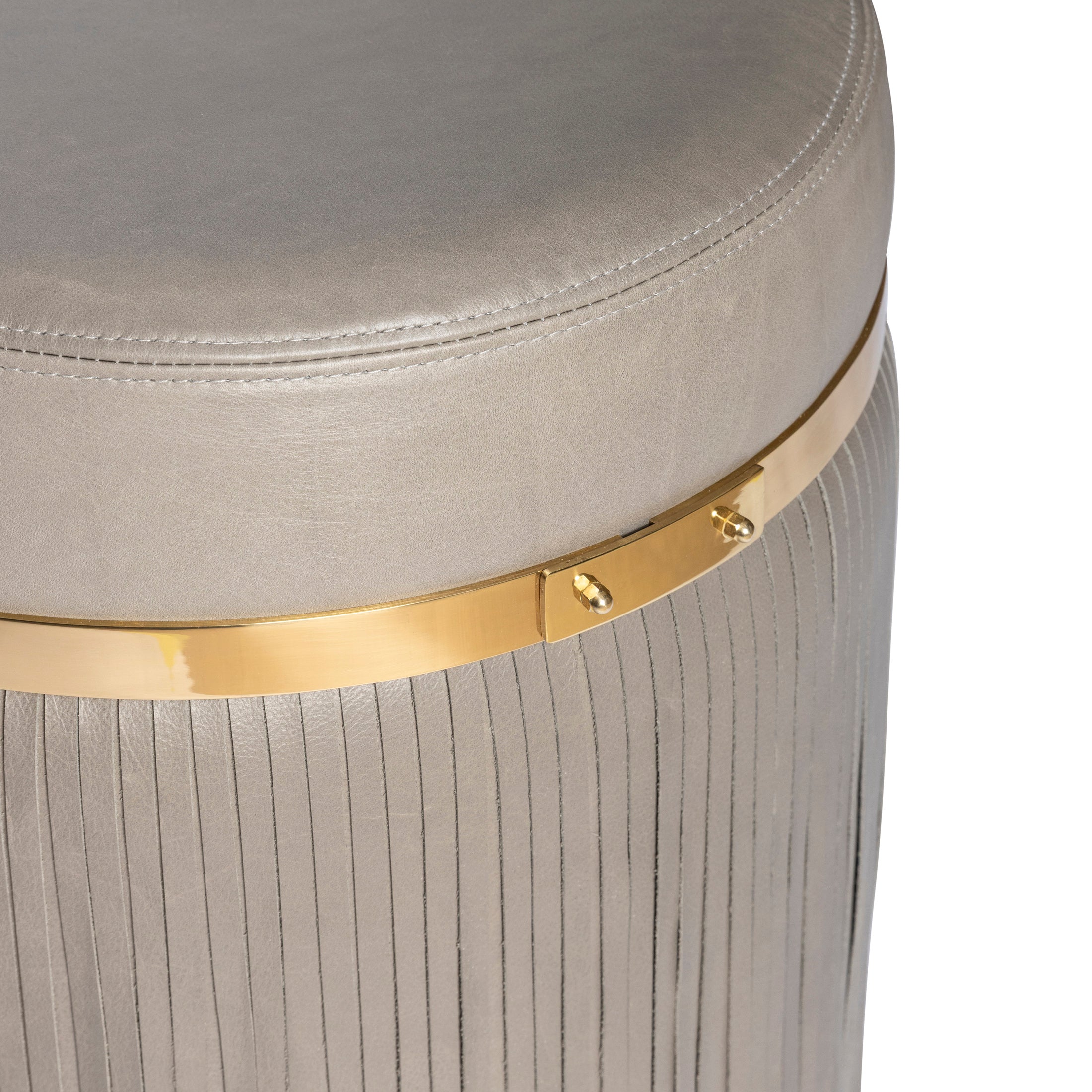 Nobu Ottoman in Premium Leather