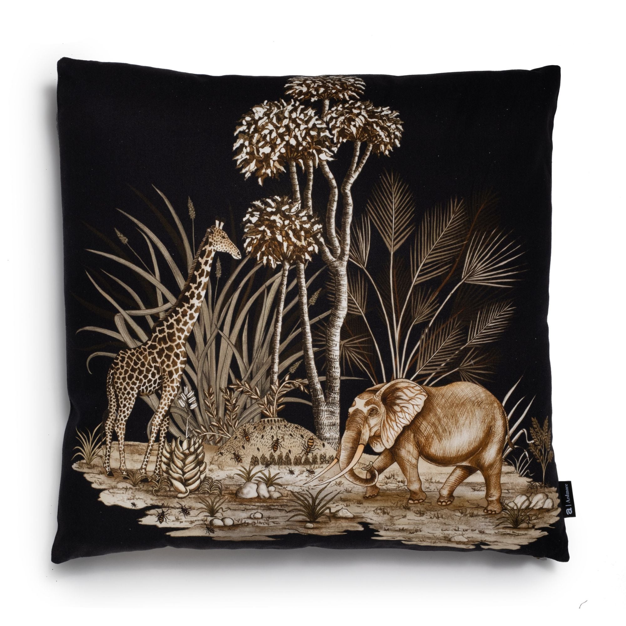 Thanda Toile Pillow - Cotton - Gold