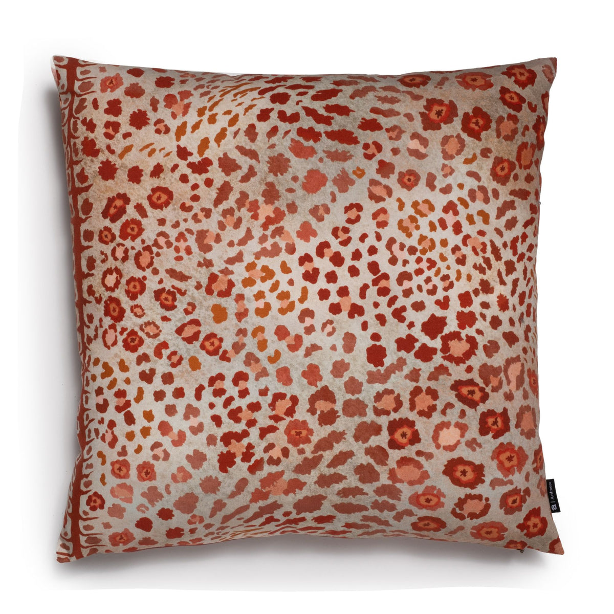 Safari Spot Cotton Coral Pillow | NGALA Trading
