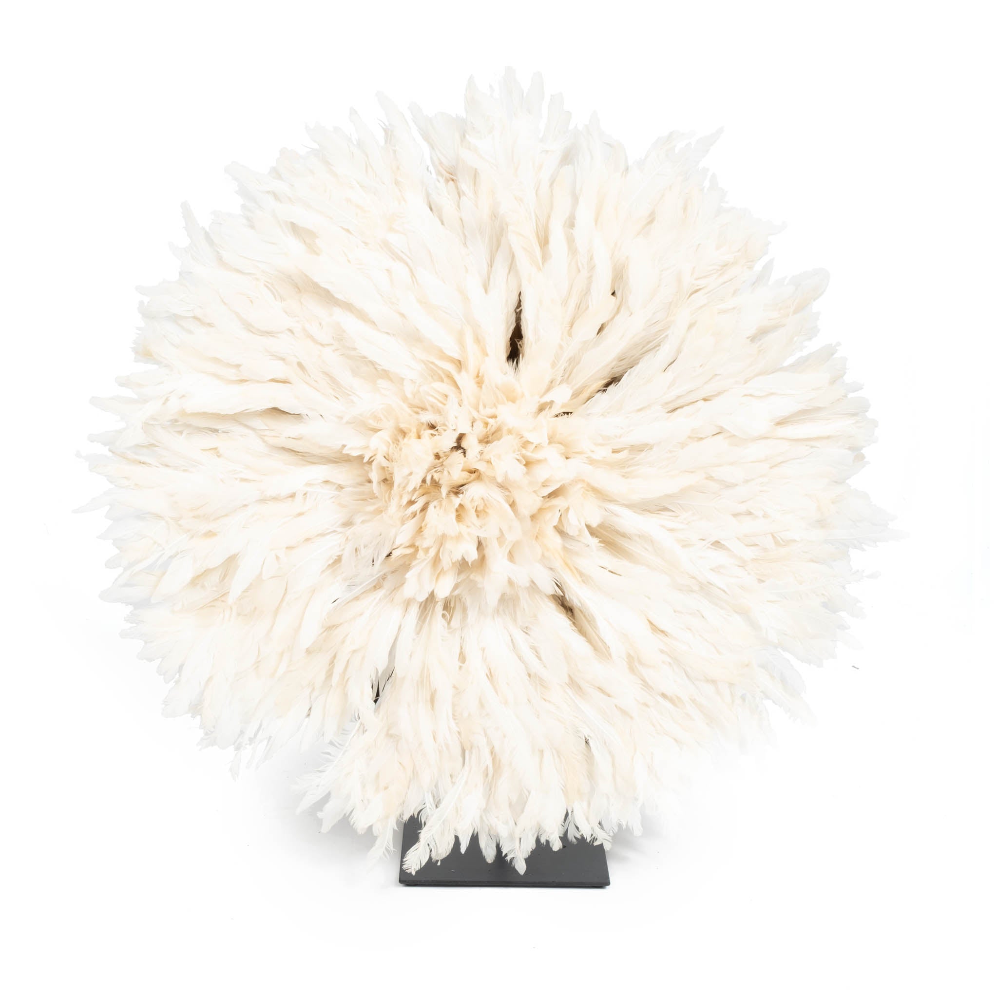 Juju Feather Hat - 20" - Cream