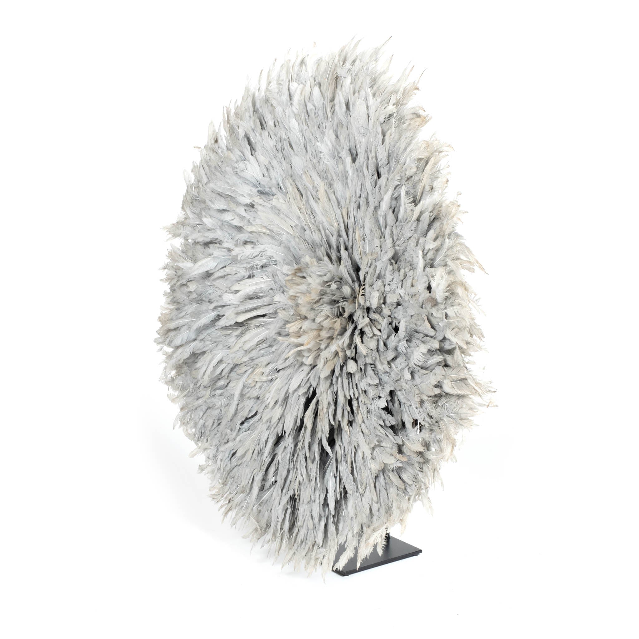 Juju Feather Hat - 32" - Grey