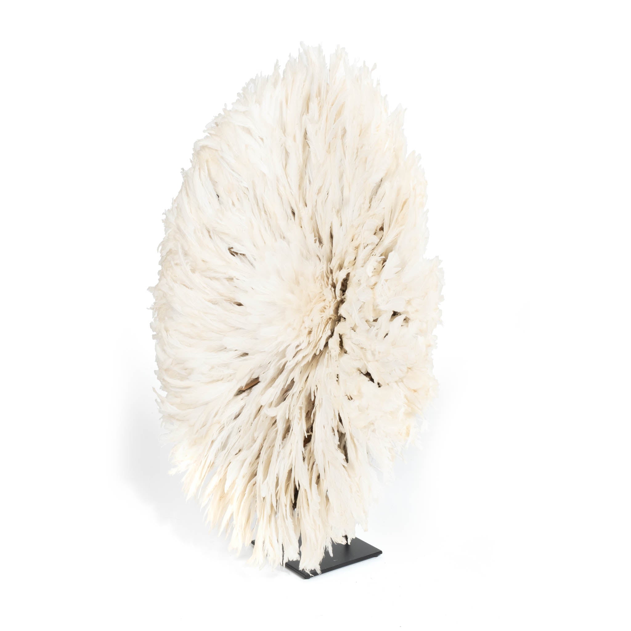 Juju Feather Hat - 32" - Cream