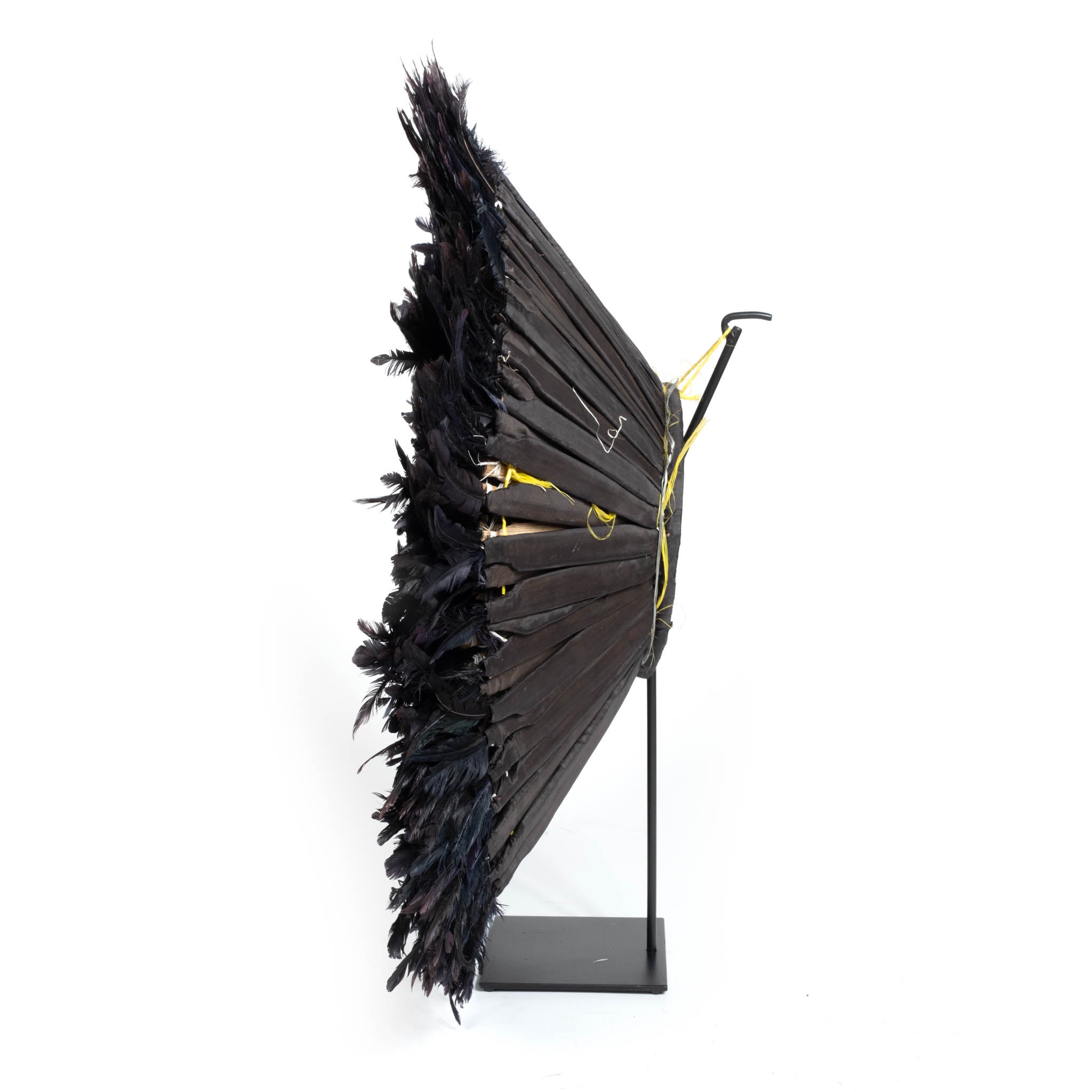 Juju Feather Hat - 32" - Black