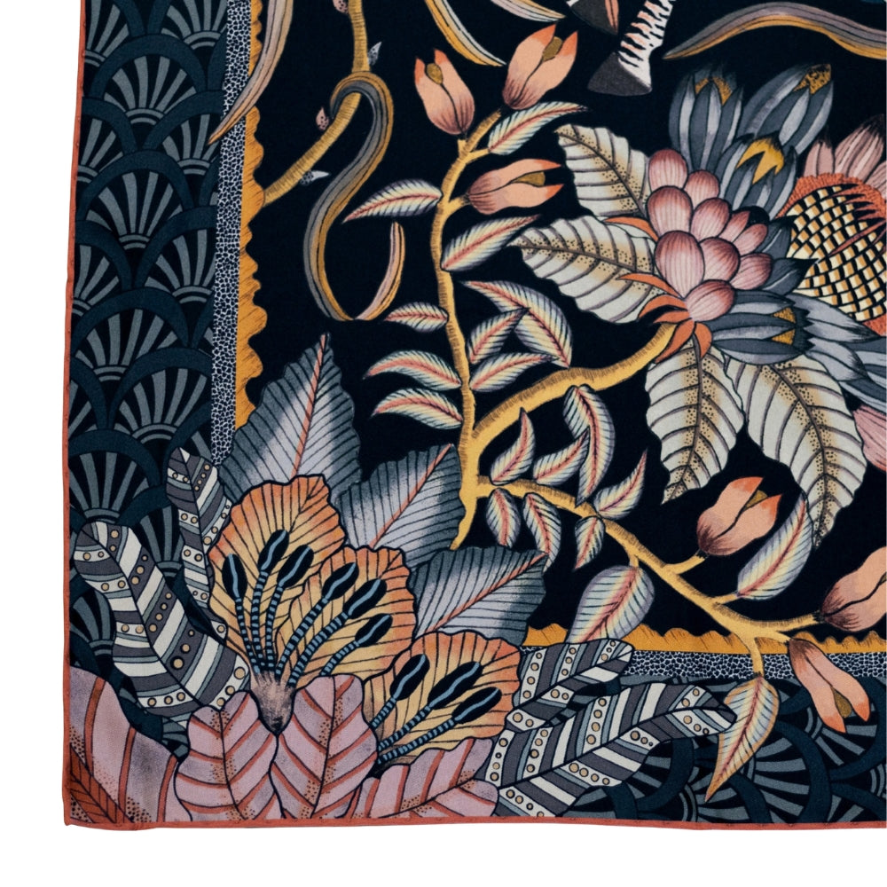 Protea Plains Silk Scarf - Dusk