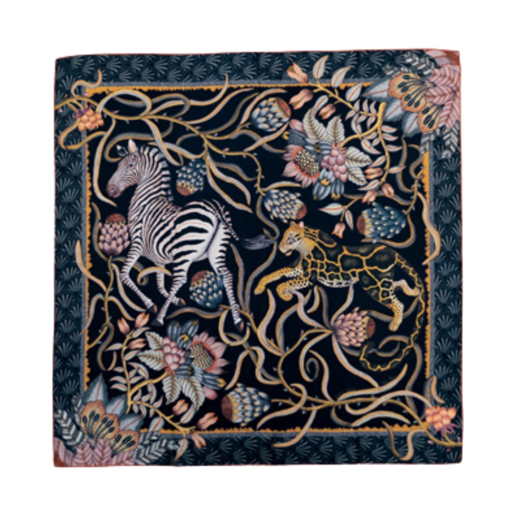 Protea Plains Silk Scarf - Dusk