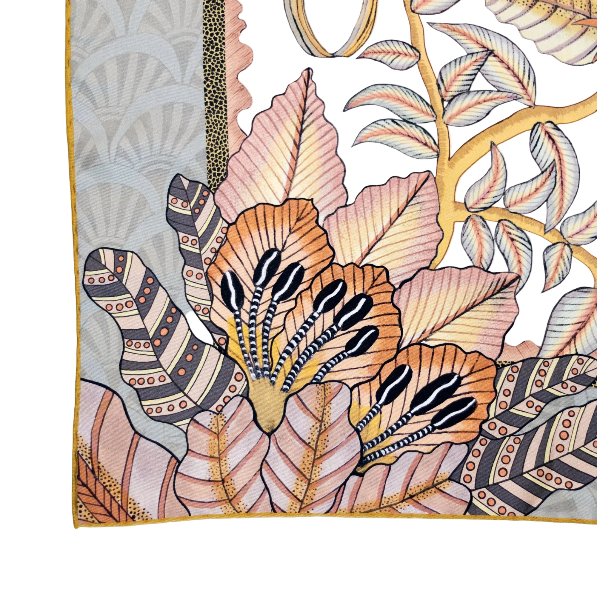Protea Plains Silk Scarf - Pearl
