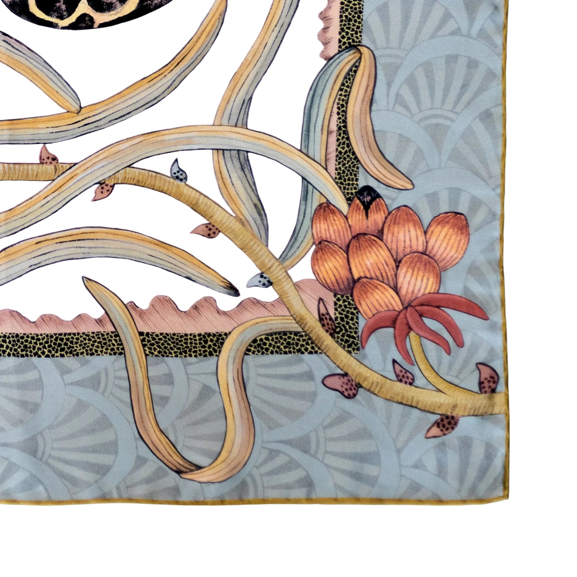 Protea Plains Silk Scarf - Pearl