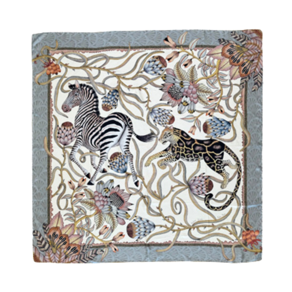 Protea Plains Silk Scarf - Pearl