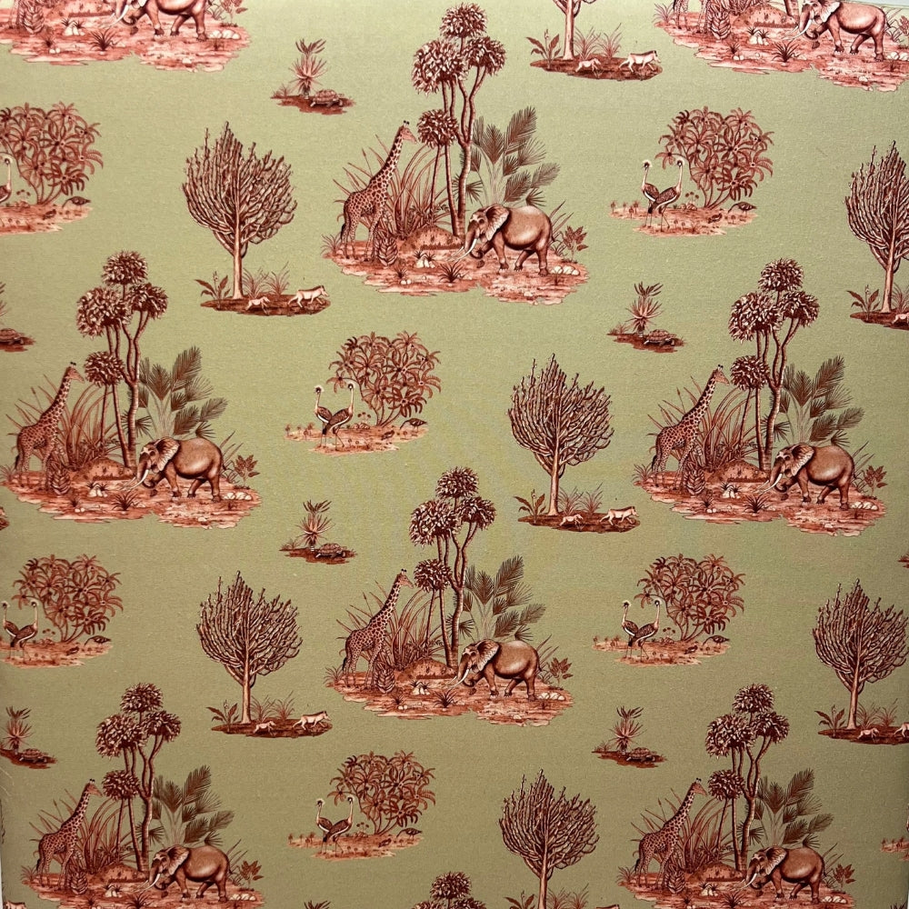 Thanda Toile Linen Fabric - Plum