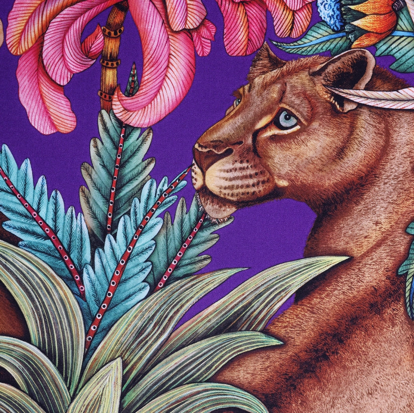 Phinda Pride Silk Scarf - Paradise