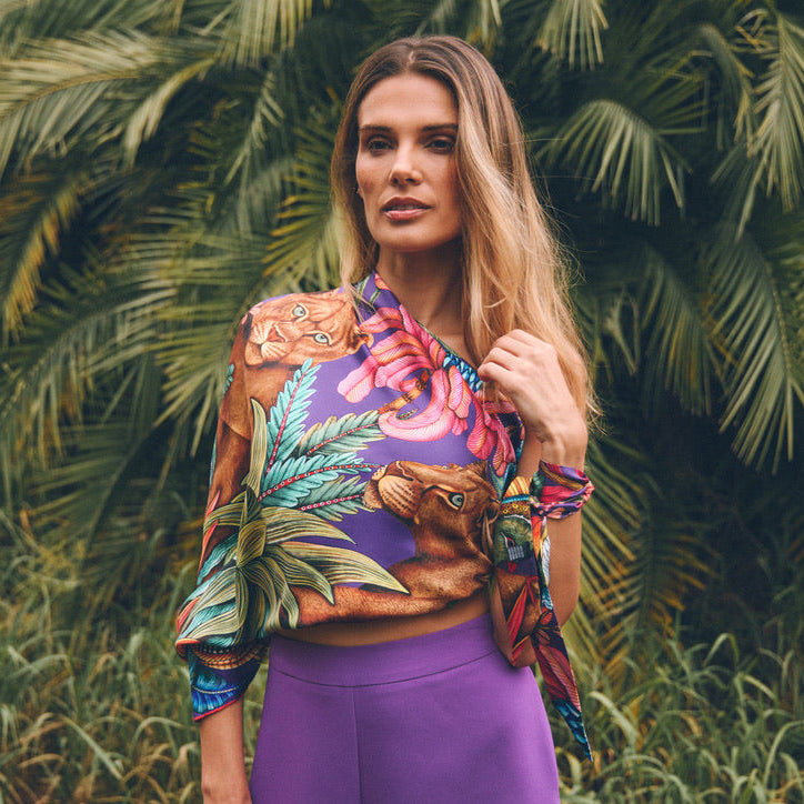 Phinda Pride Silk Scarf - Paradise