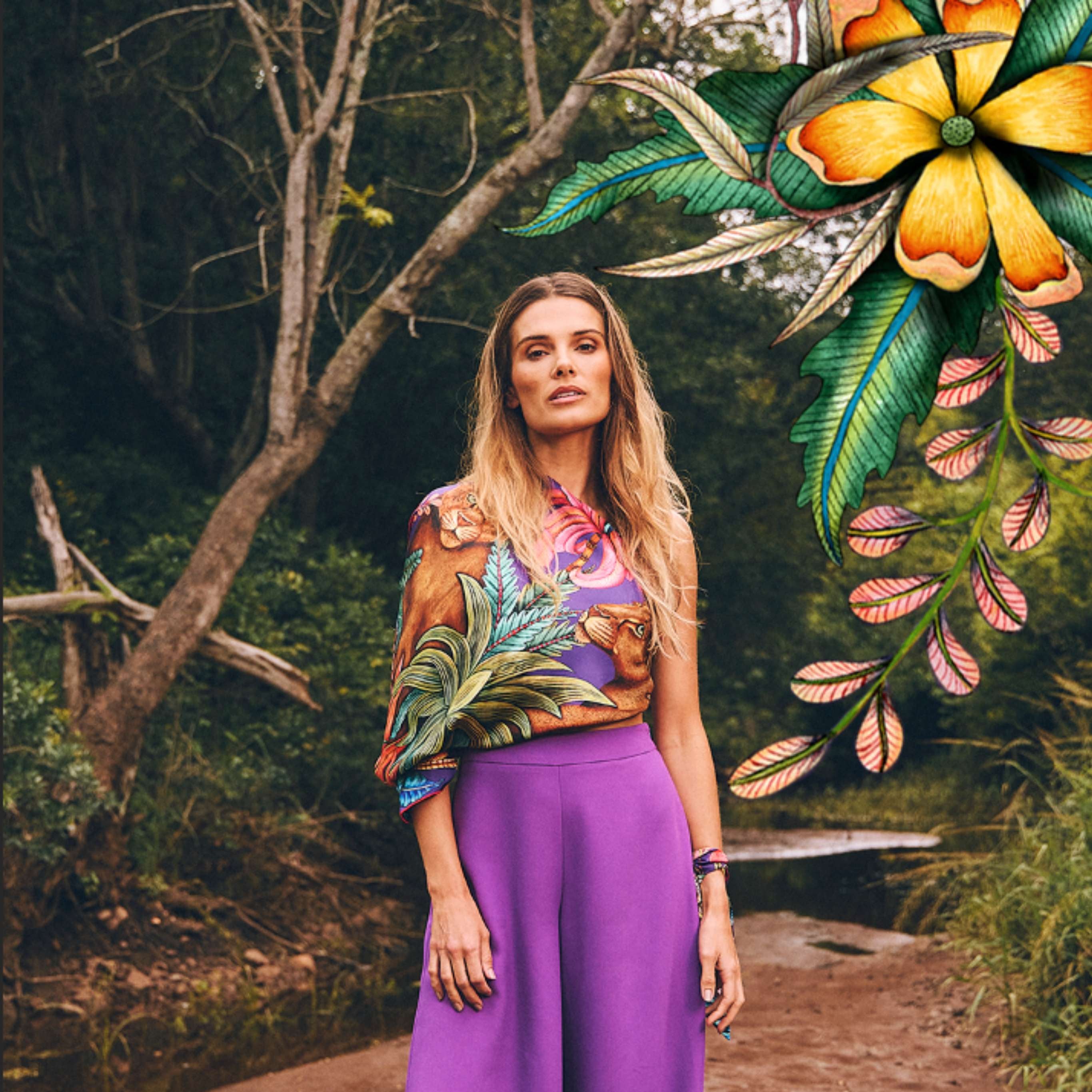 Phinda Pride Silk Scarf - Paradise