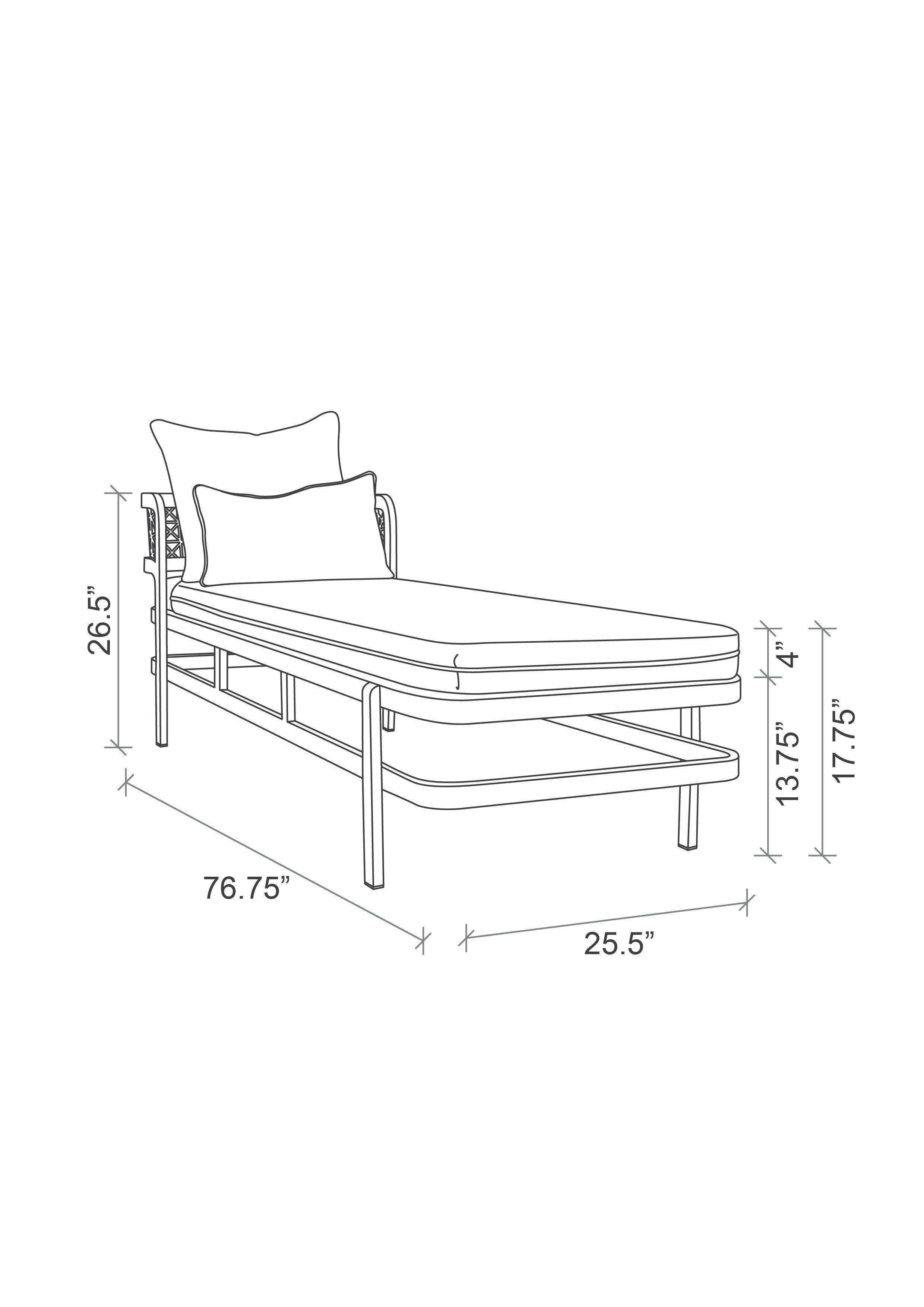 Ananas Lounger / Daybed - Amarula