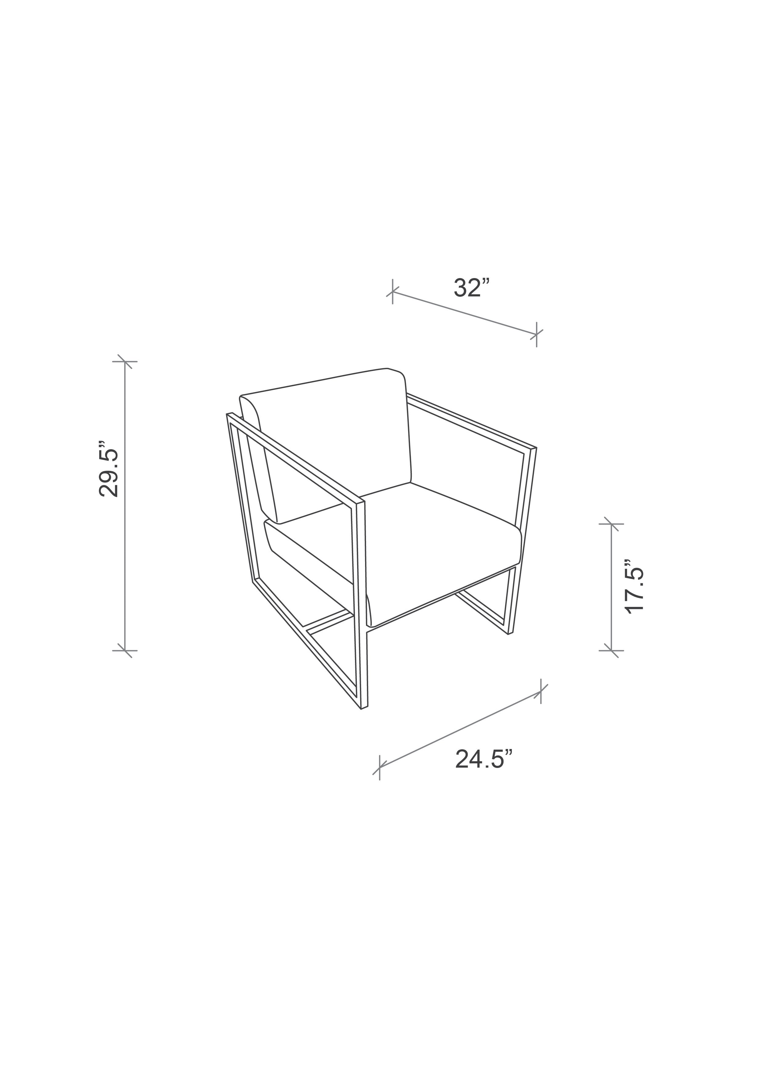 Wildebeest Hide Floating Chair - Black
