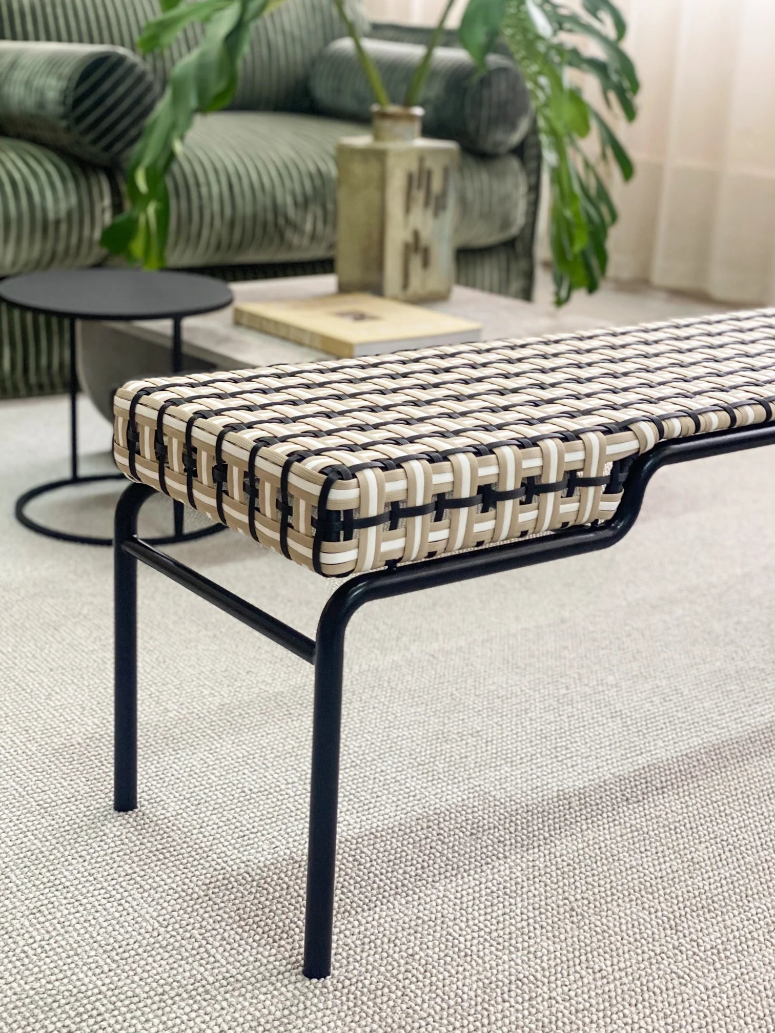 Tiebele Woven Bench
