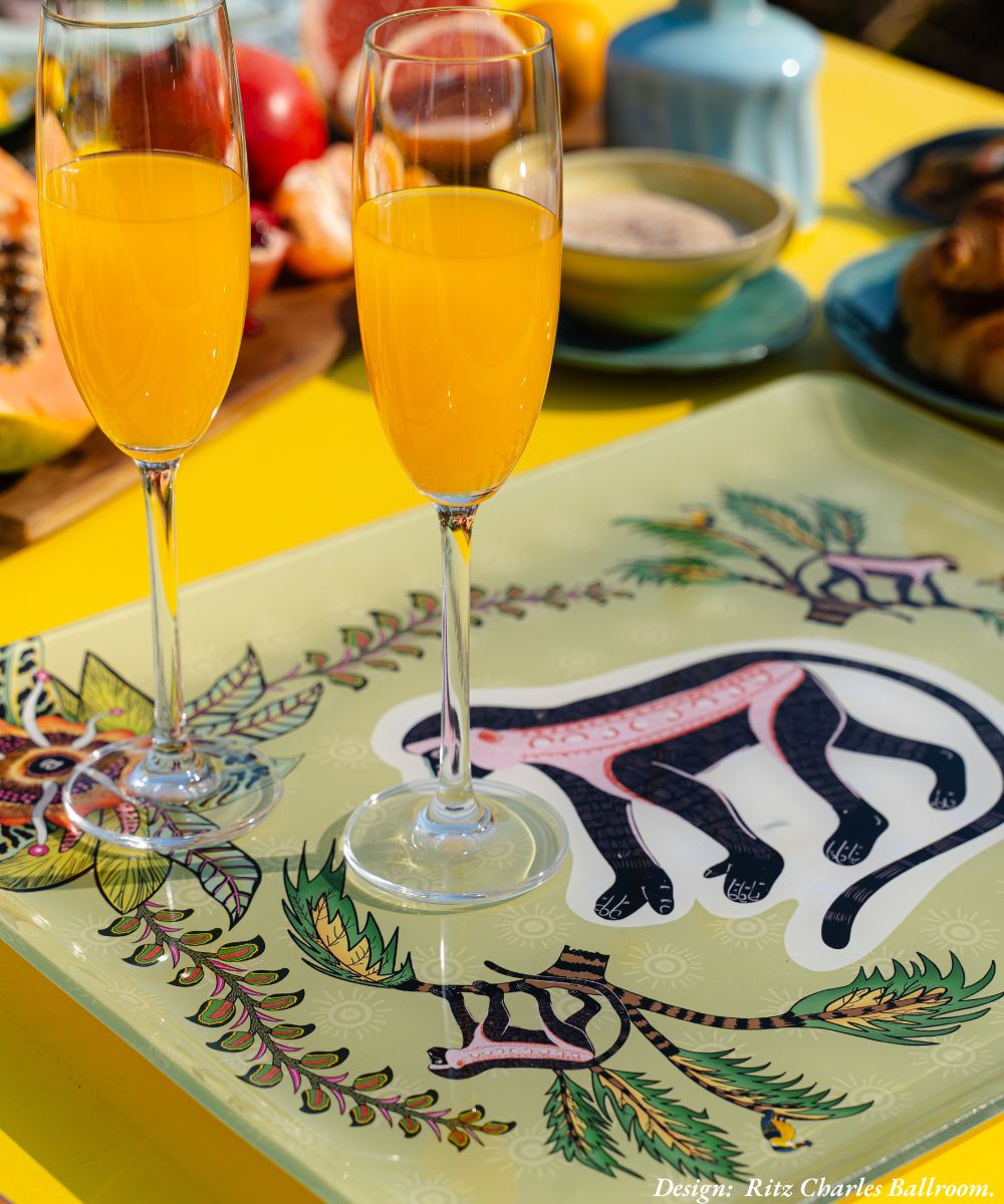Meandering Monkey Acrylic Tray - Delta