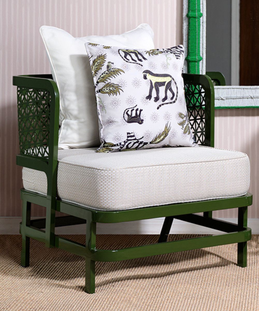 Monkey Palm Outdoor Pillow - Savannah
