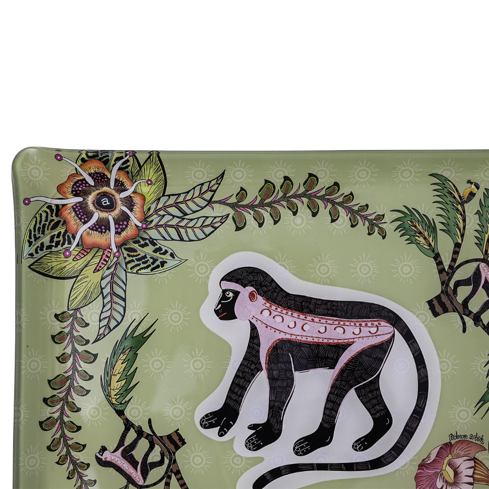 Meandering Monkey Acrylic Tray - Delta