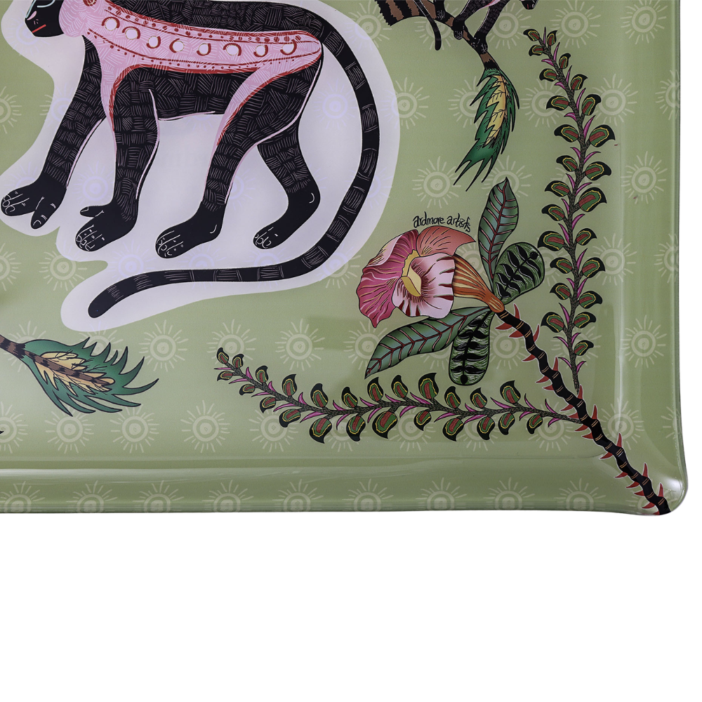 Meandering Monkey Acrylic Tray - Delta