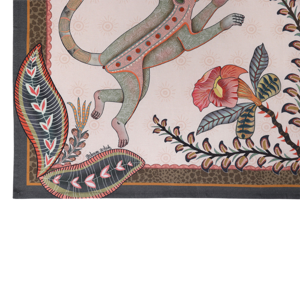 Monkey Tales Tea Towel - Sandstone