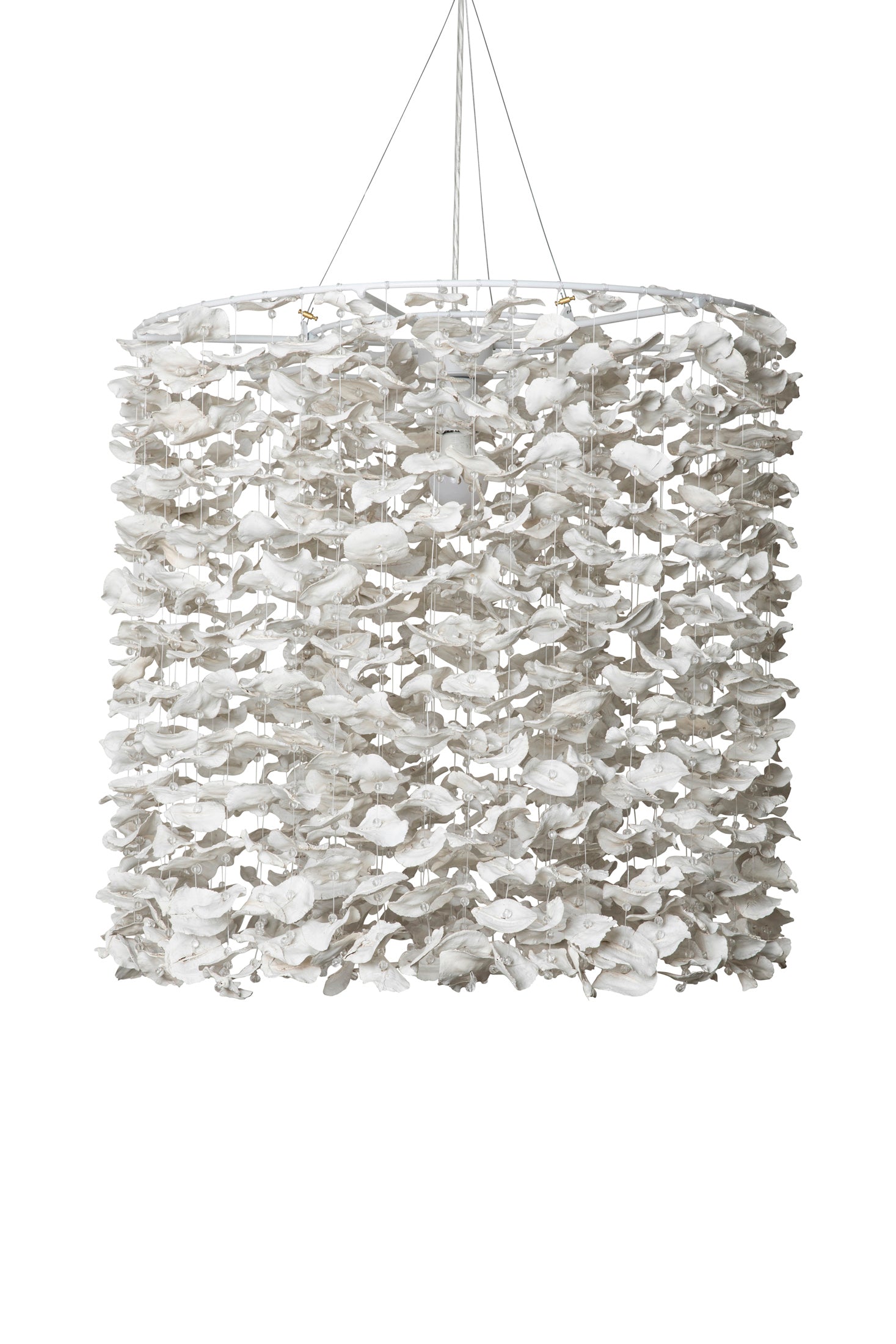 Round Snowflake Jacaranda Pod Chandelier