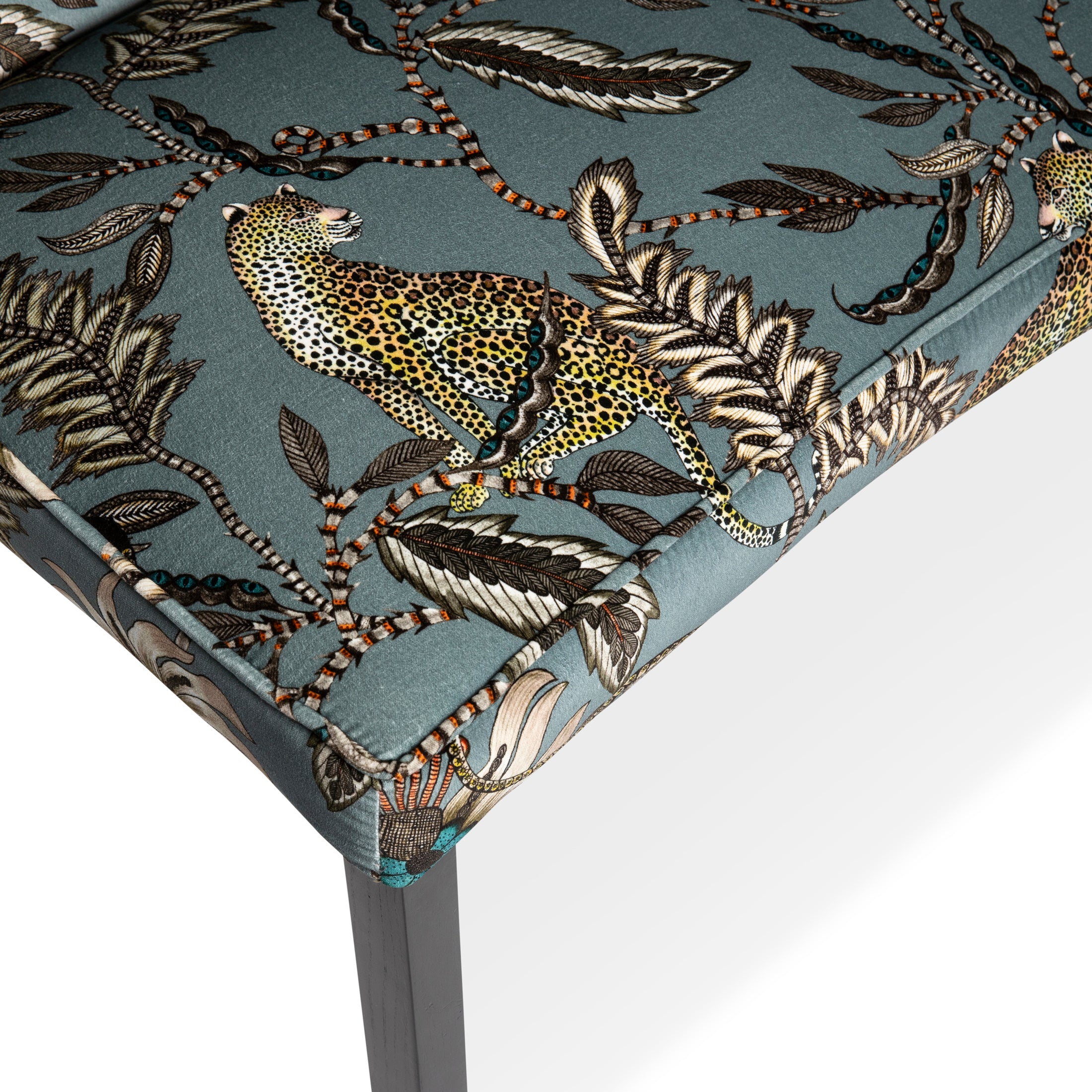 Monkey Bean Bench Velvet Ash