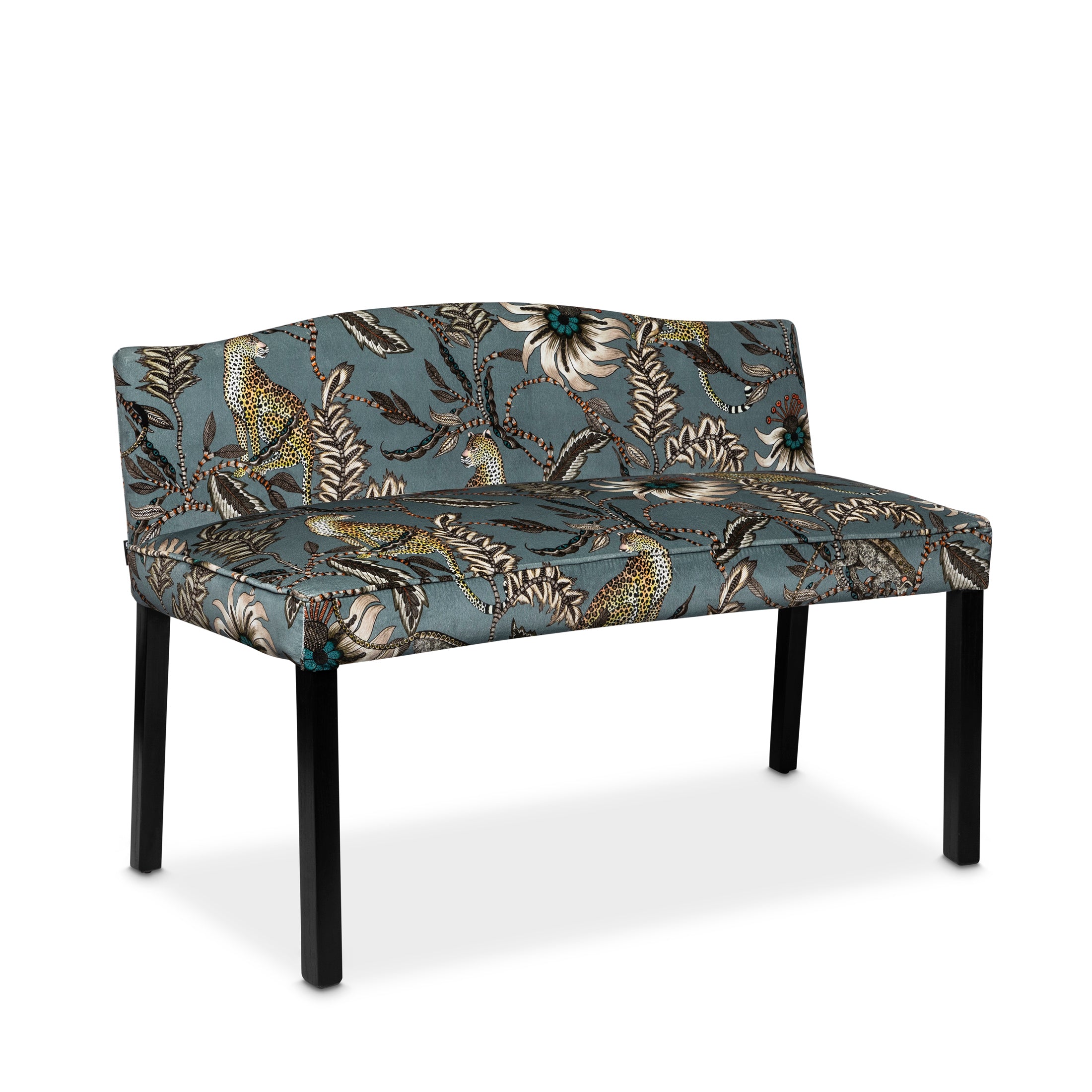 Monkey Bean Bench Velvet Ash