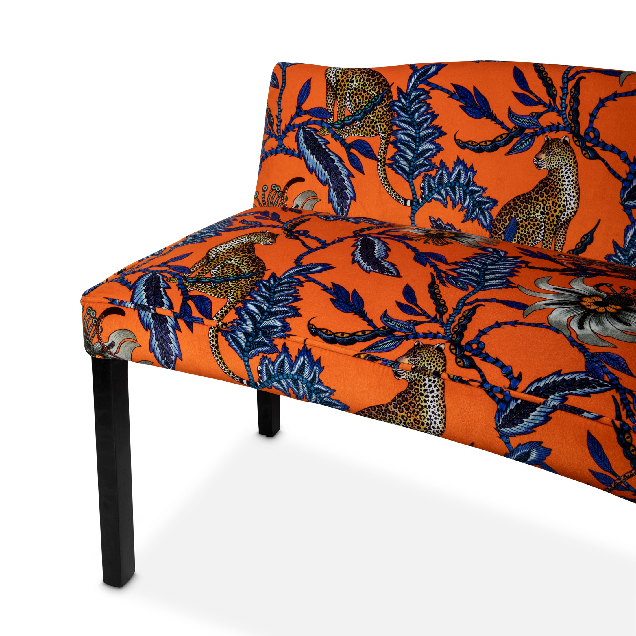 Monkey Bean Bench Velvet Flame
