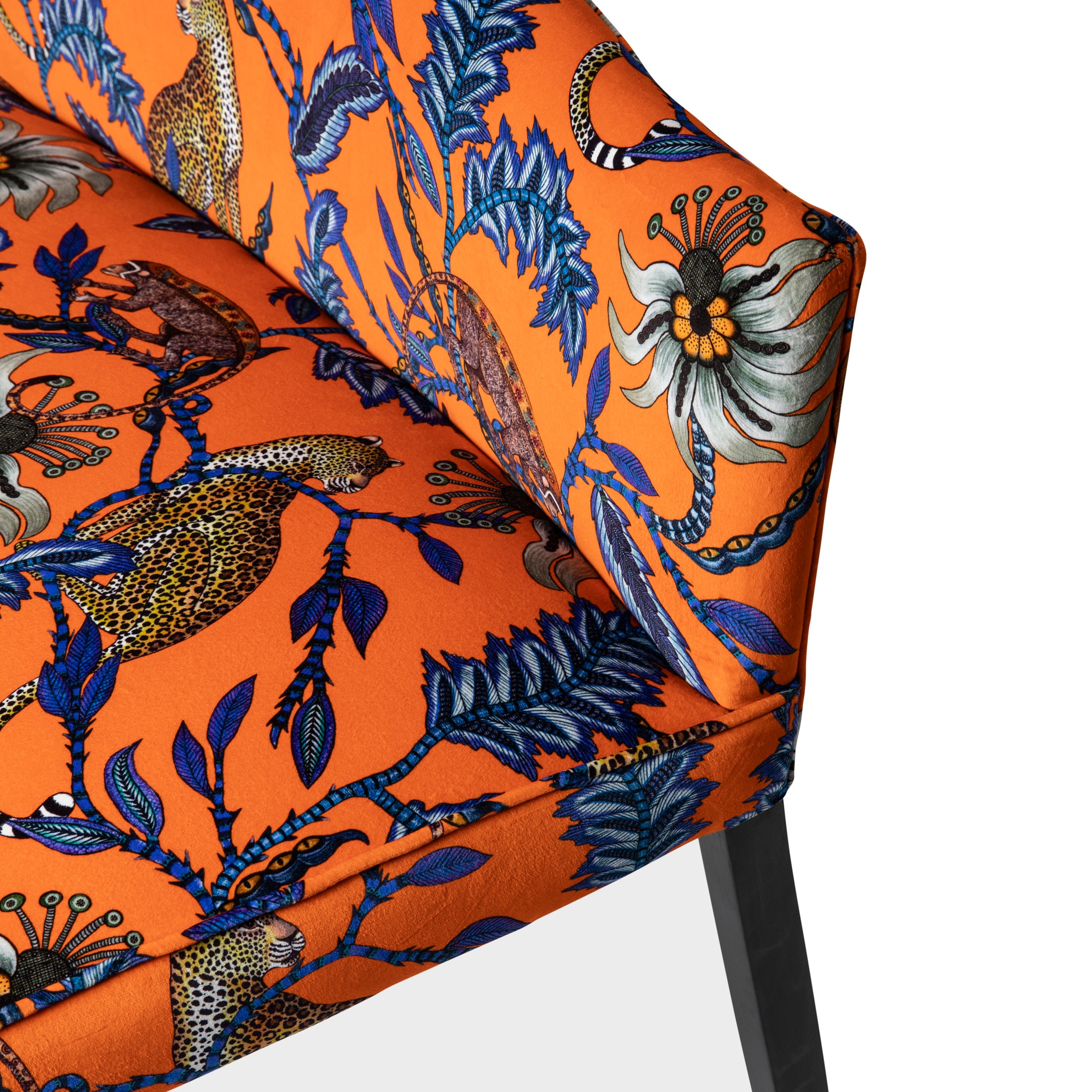 Monkey Bean Bench Velvet Flame