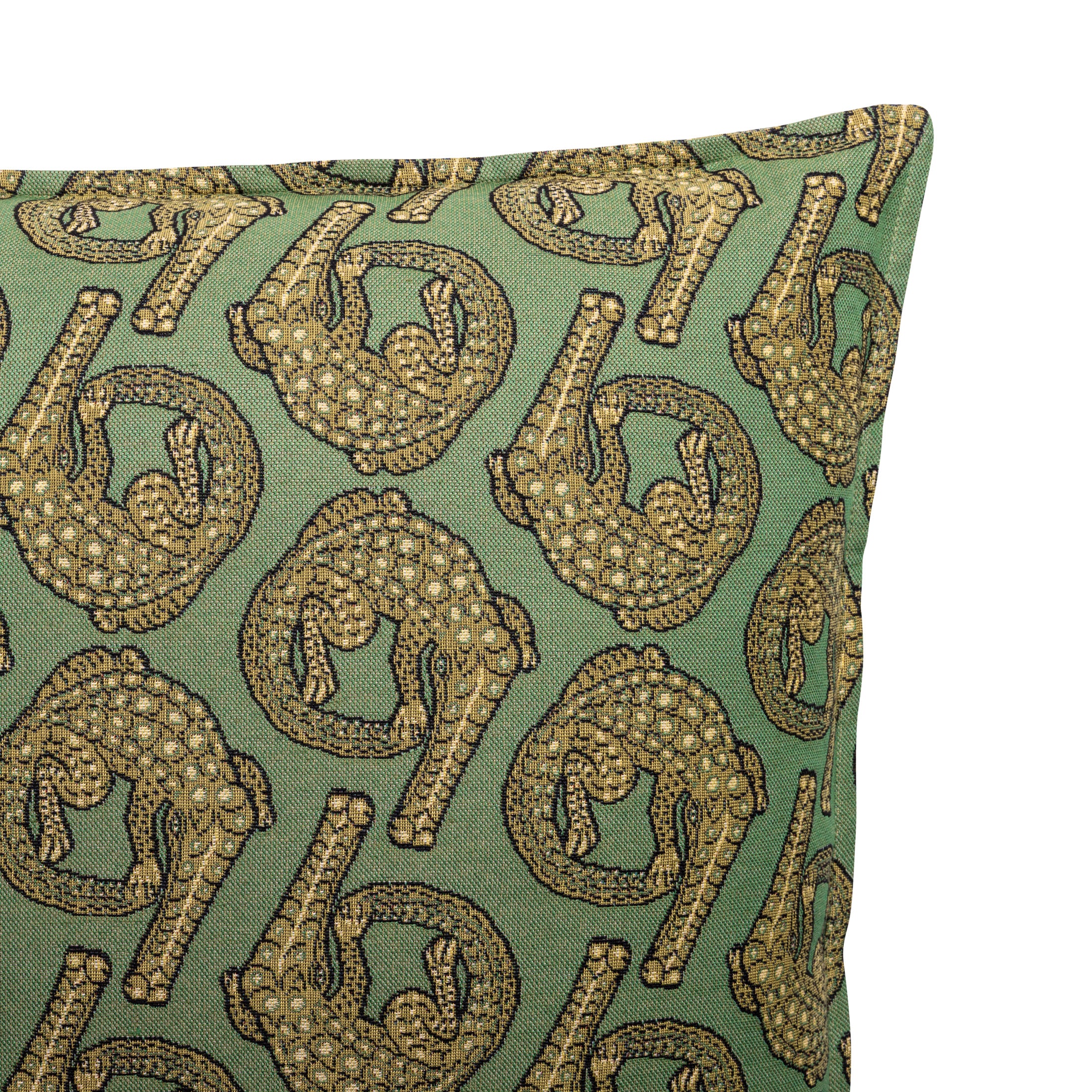 Croco Jacquard Pillow - Delta