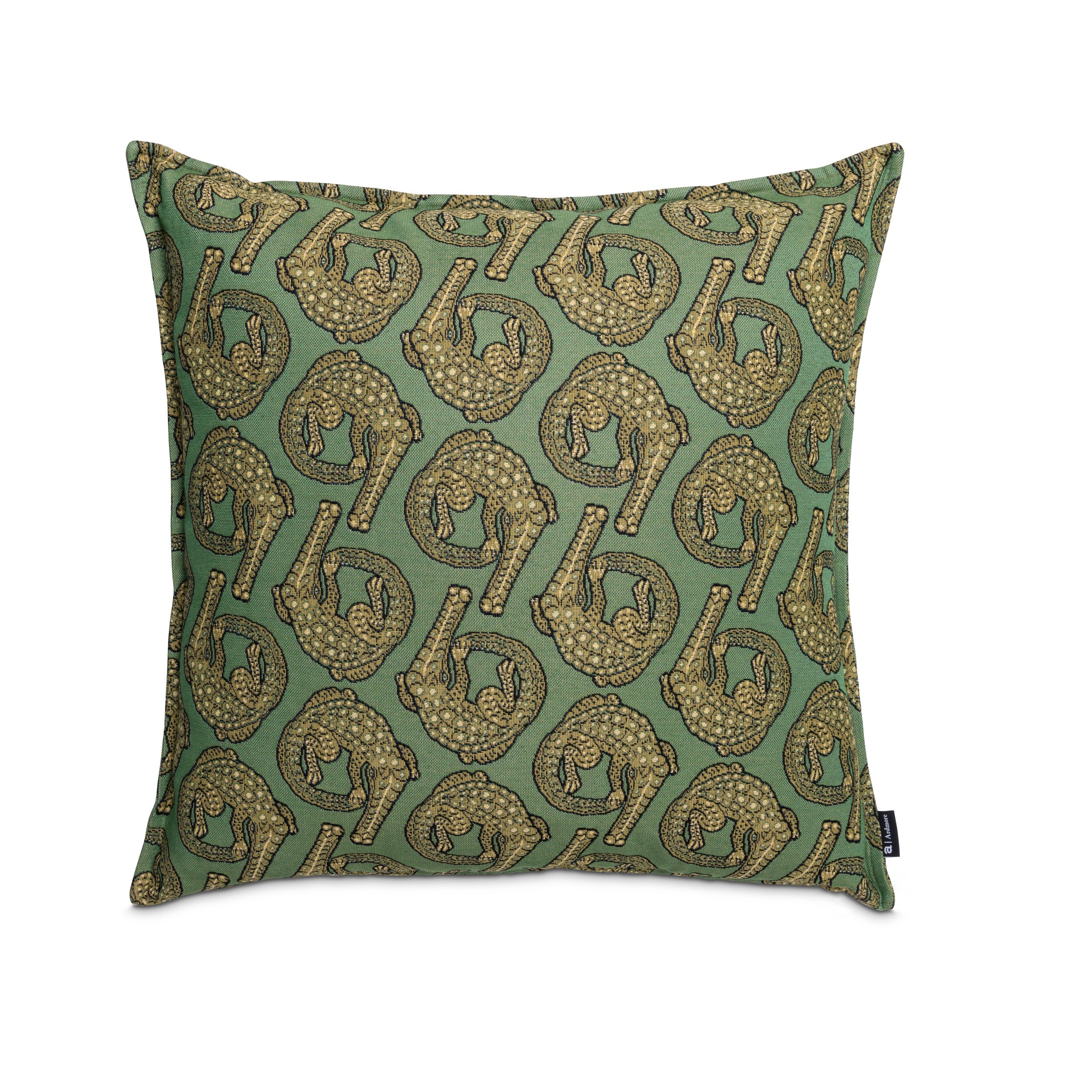 Croco Jacquard Pillow - Delta