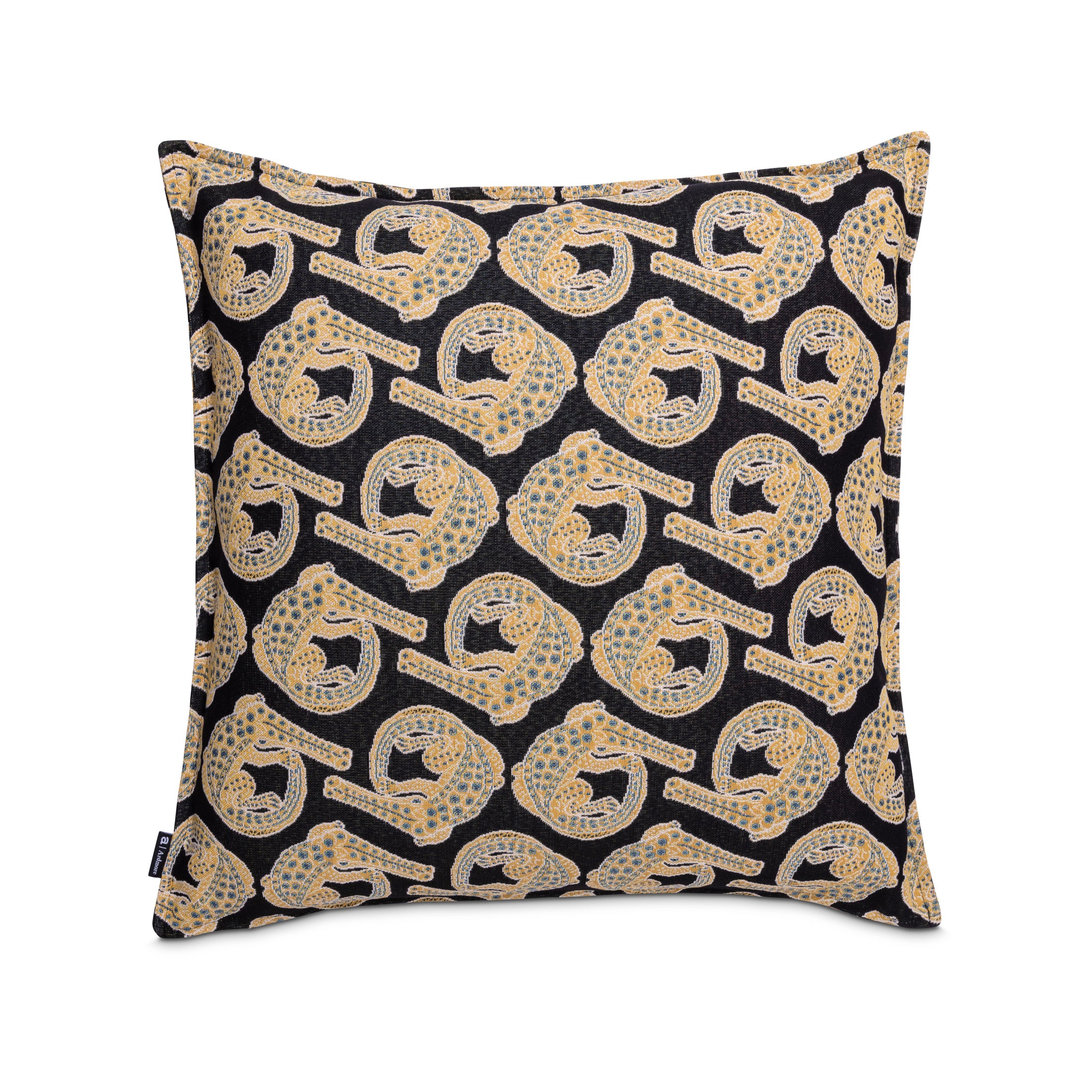 Croco Jacquard Pillow - Limelight