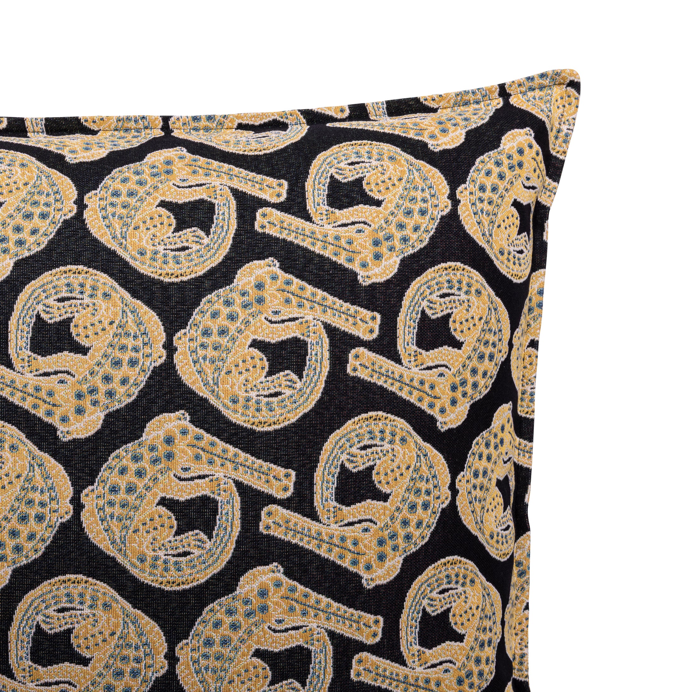 Croco Jacquard Pillow - Limelight