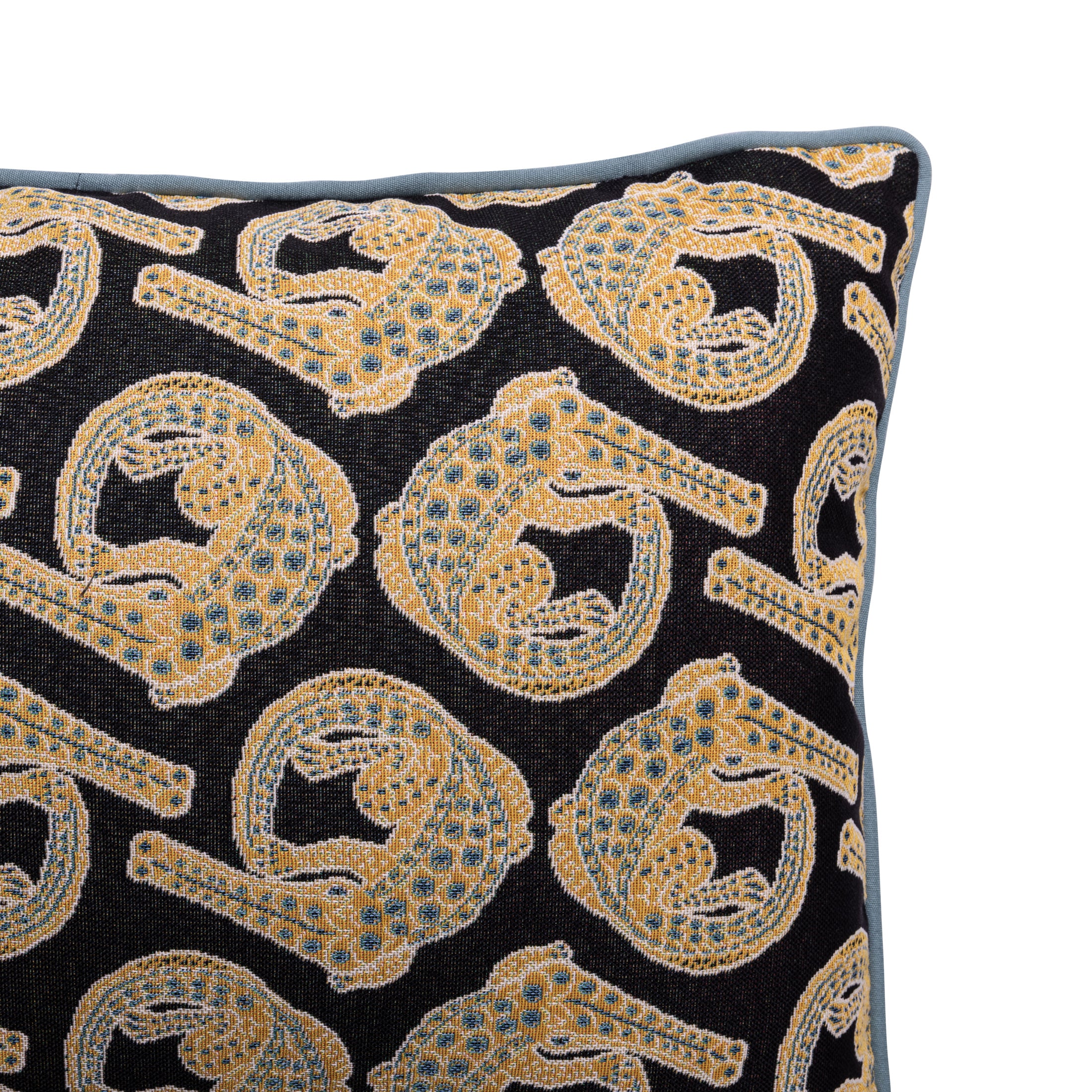 Croco Jacquard Rectangle Pillow - Limelight