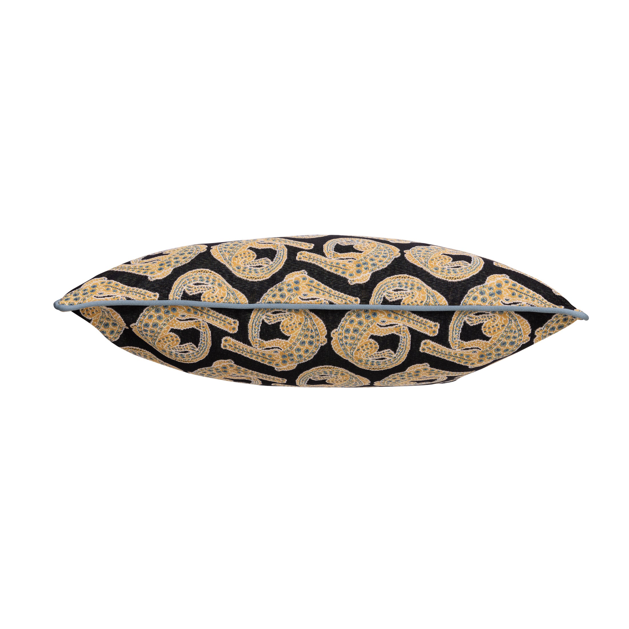 Croco Jacquard Rectangle Pillow - Limelight