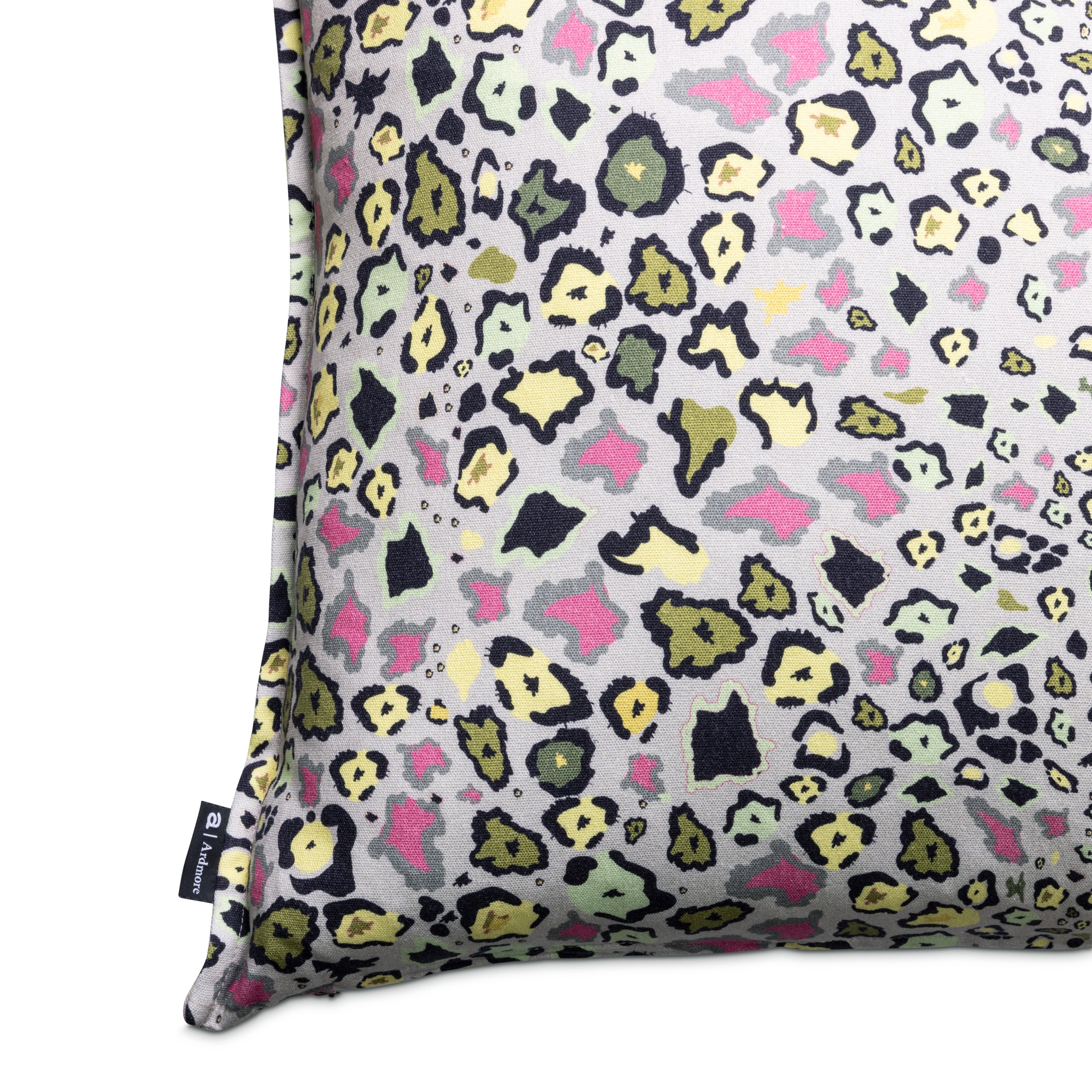 Leopard Lights Linen Pillow - Savannah