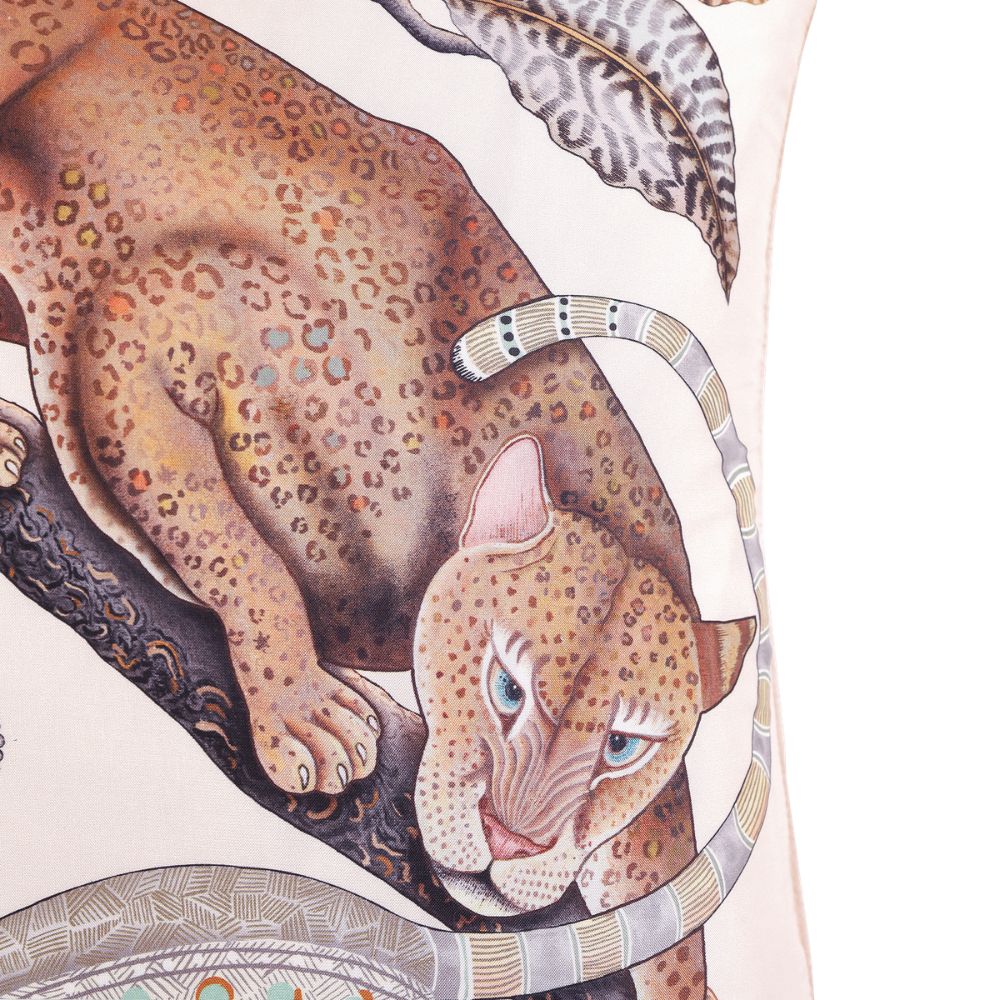 Monkey Tales Silk Pillow - Pearl