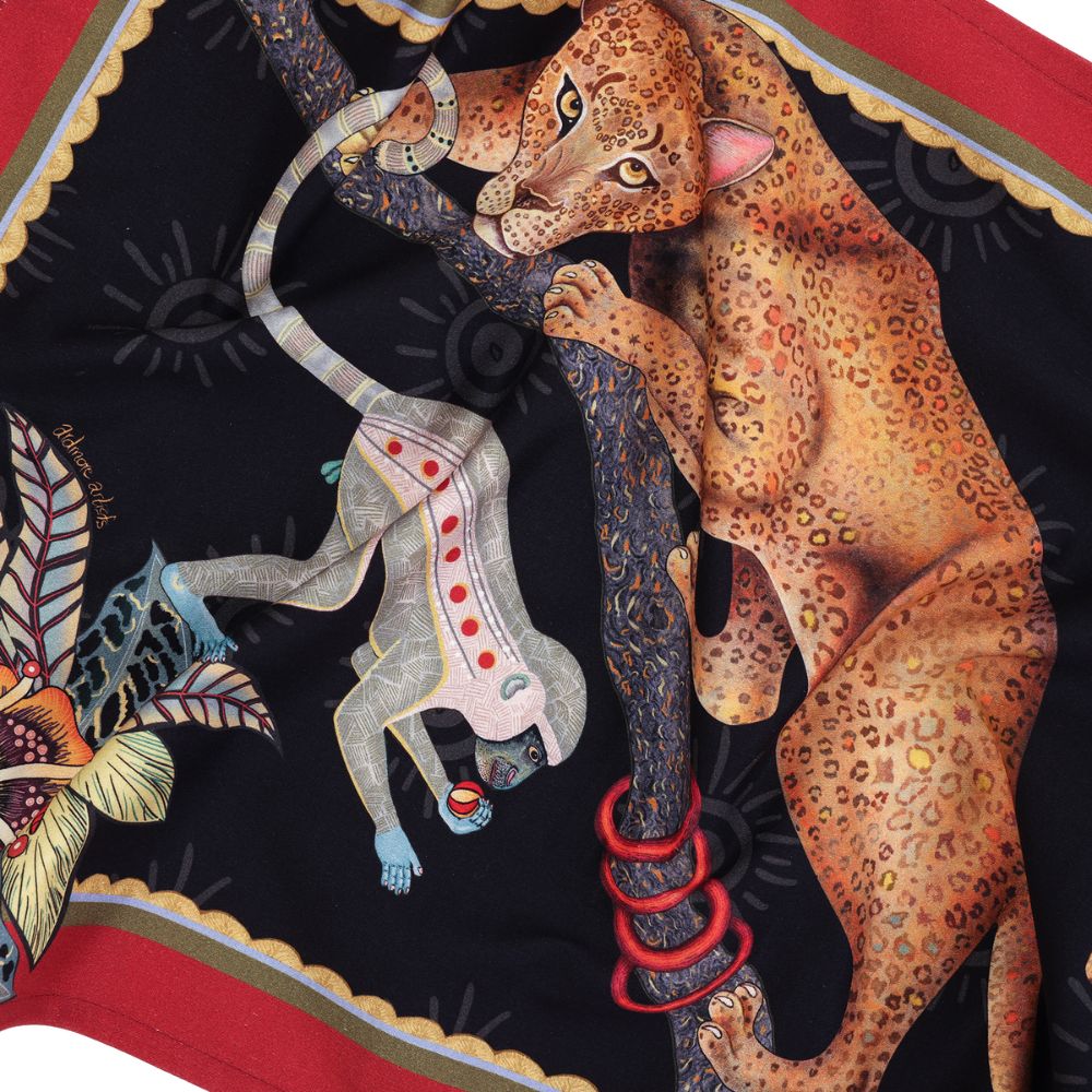 Monkey Tales Cotton Table Runner - Night