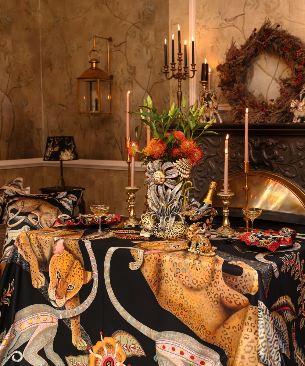 Monkey Tales Cotton Tablecloth - Night