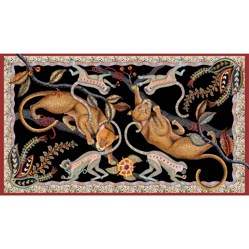 Monkey Tales Cotton Tablecloth - Night