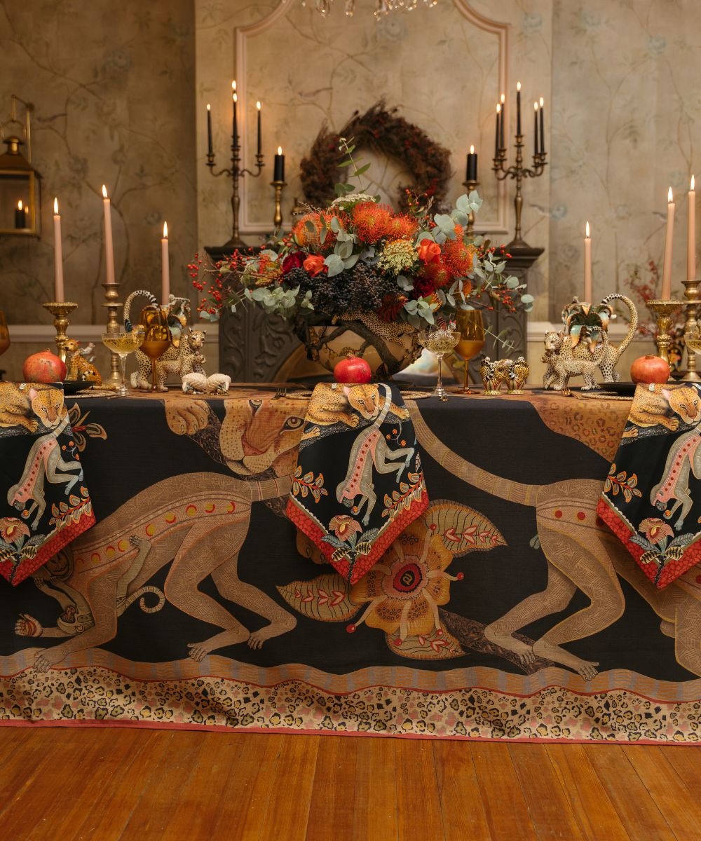 Monkey Tales Linaza Tablecloth - Night