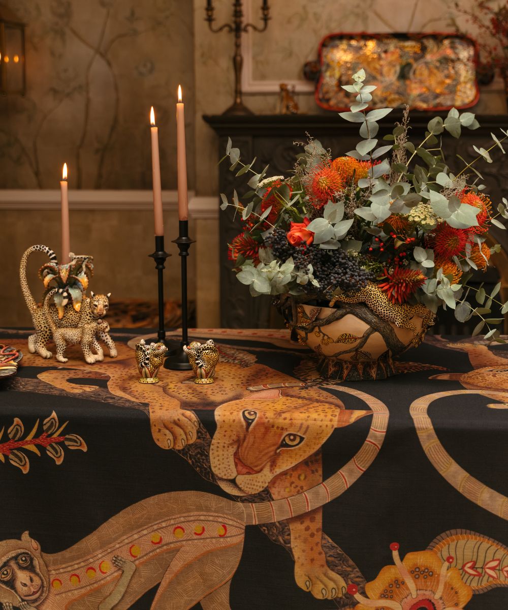 Monkey Tales Linaza Tablecloth - Night