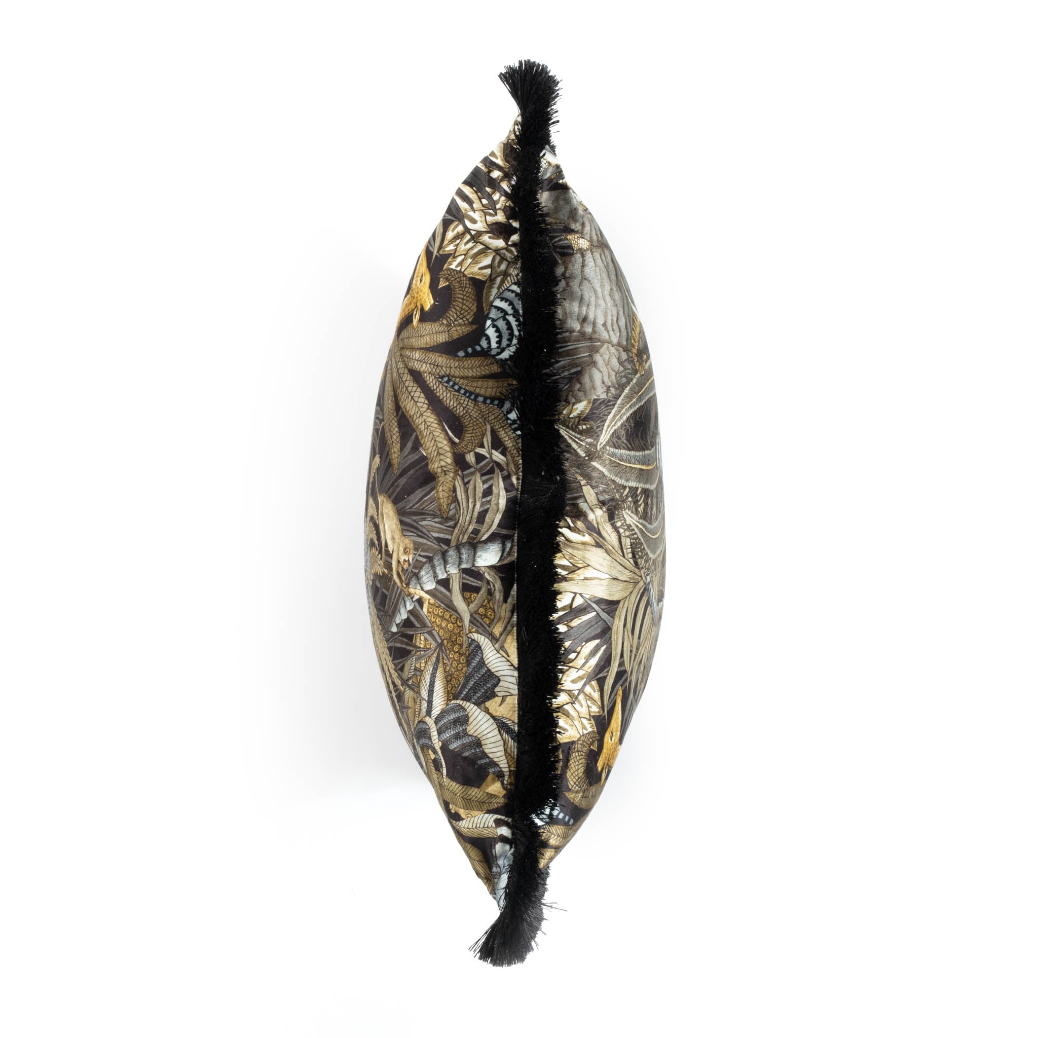 Sabie Forest Pillow - Velvet w/ Fringe - Moonlight