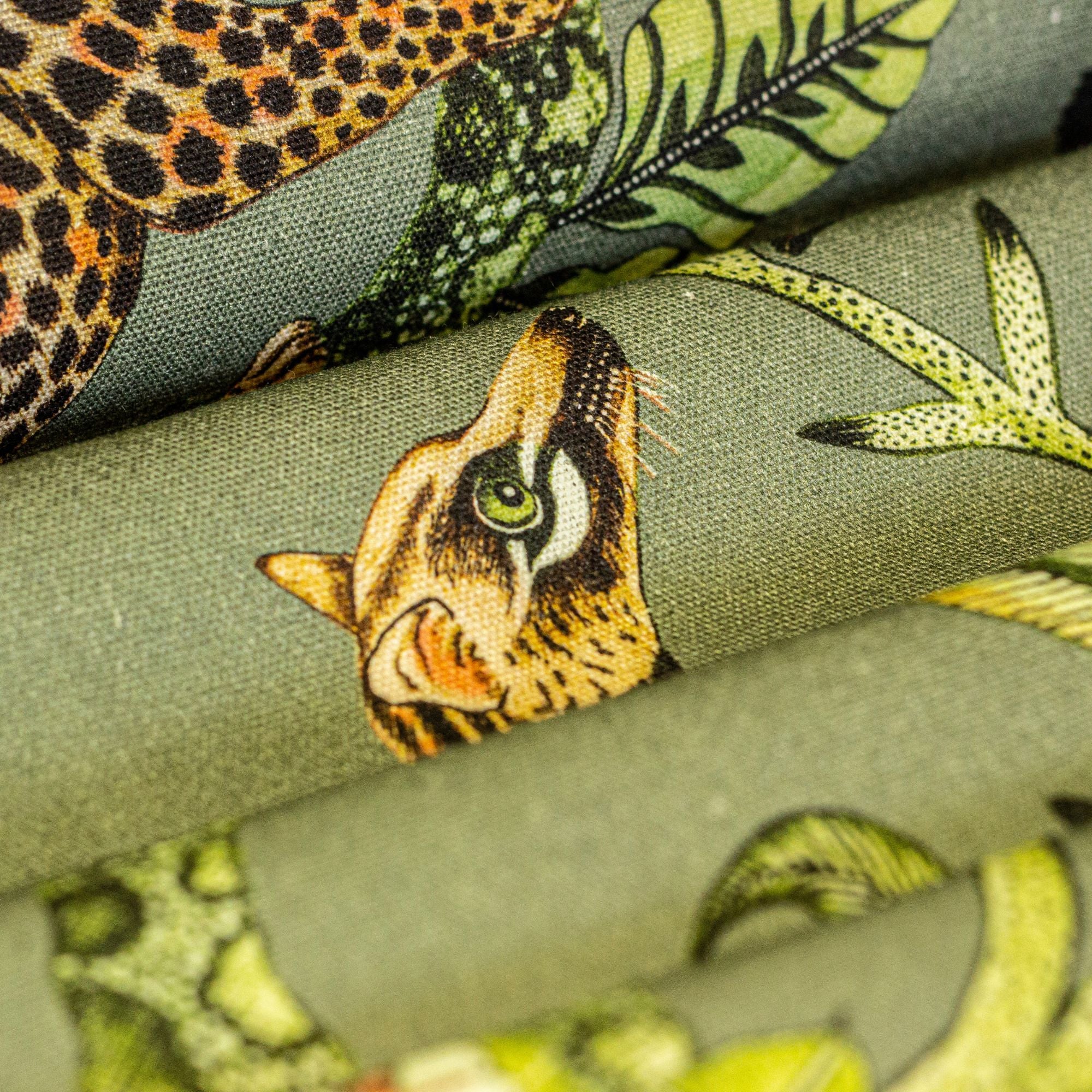 Camp Critters Fabric - Linen - Delta