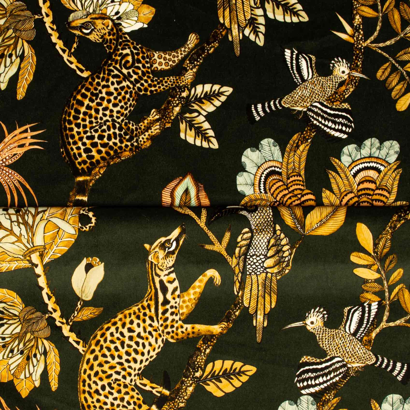 Camp Critters Fabric - Velvet - Dusk