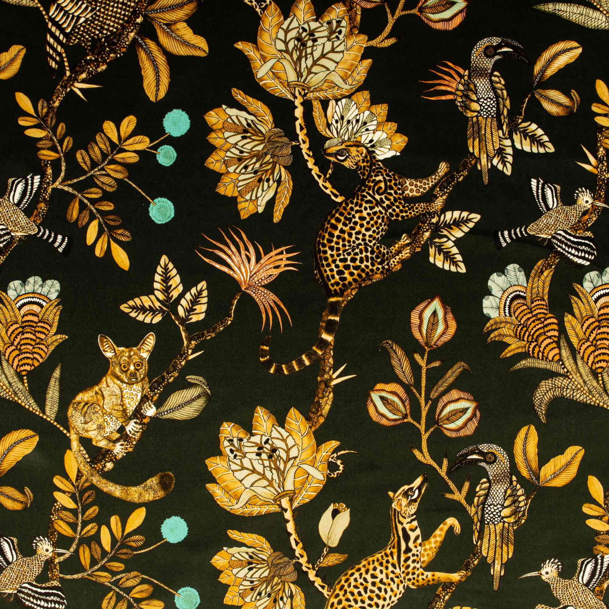 Camp Critters Fabric - Velvet - Dusk