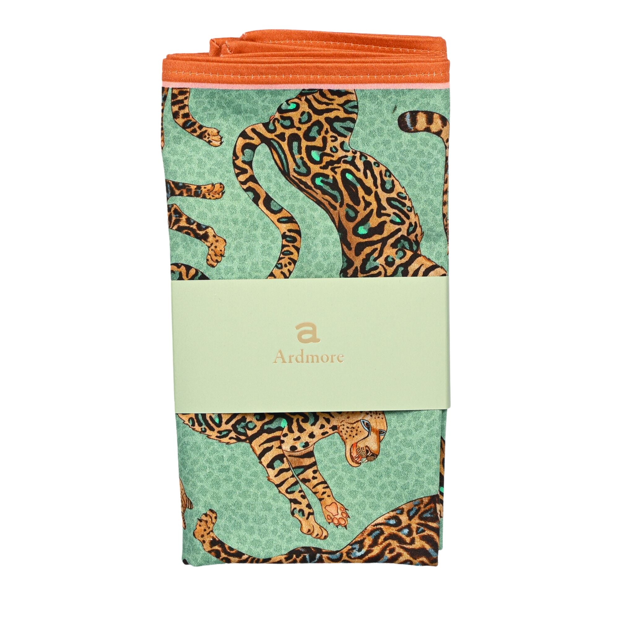 Cheetah Kings Napkins (Pair) - Jade