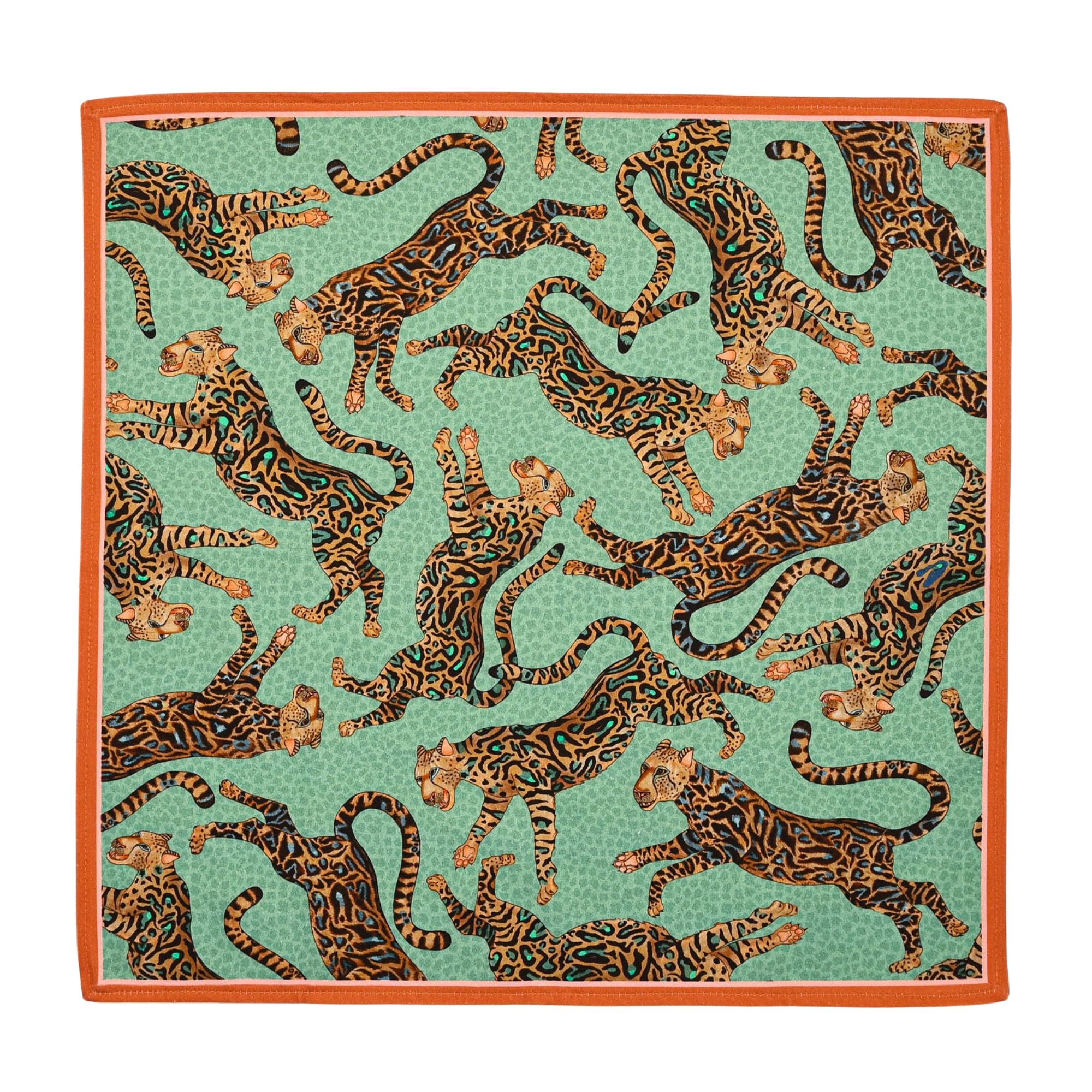 Cheetah Kings Napkins (Pair) - Jade